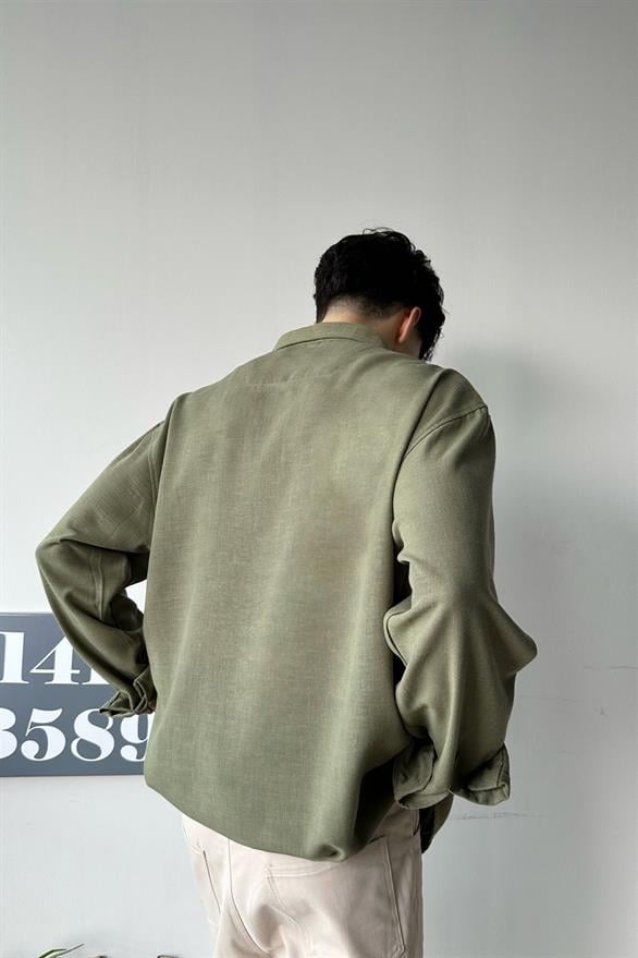 Chill Cozy Relax Fit Haki Gömlek