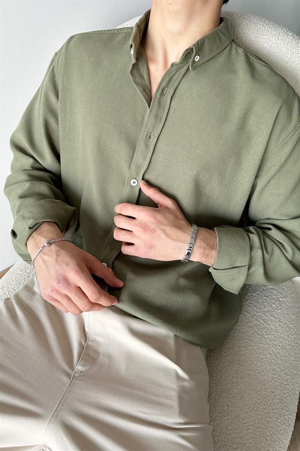 Chill Cozy Relax Fit Haki Gömlek