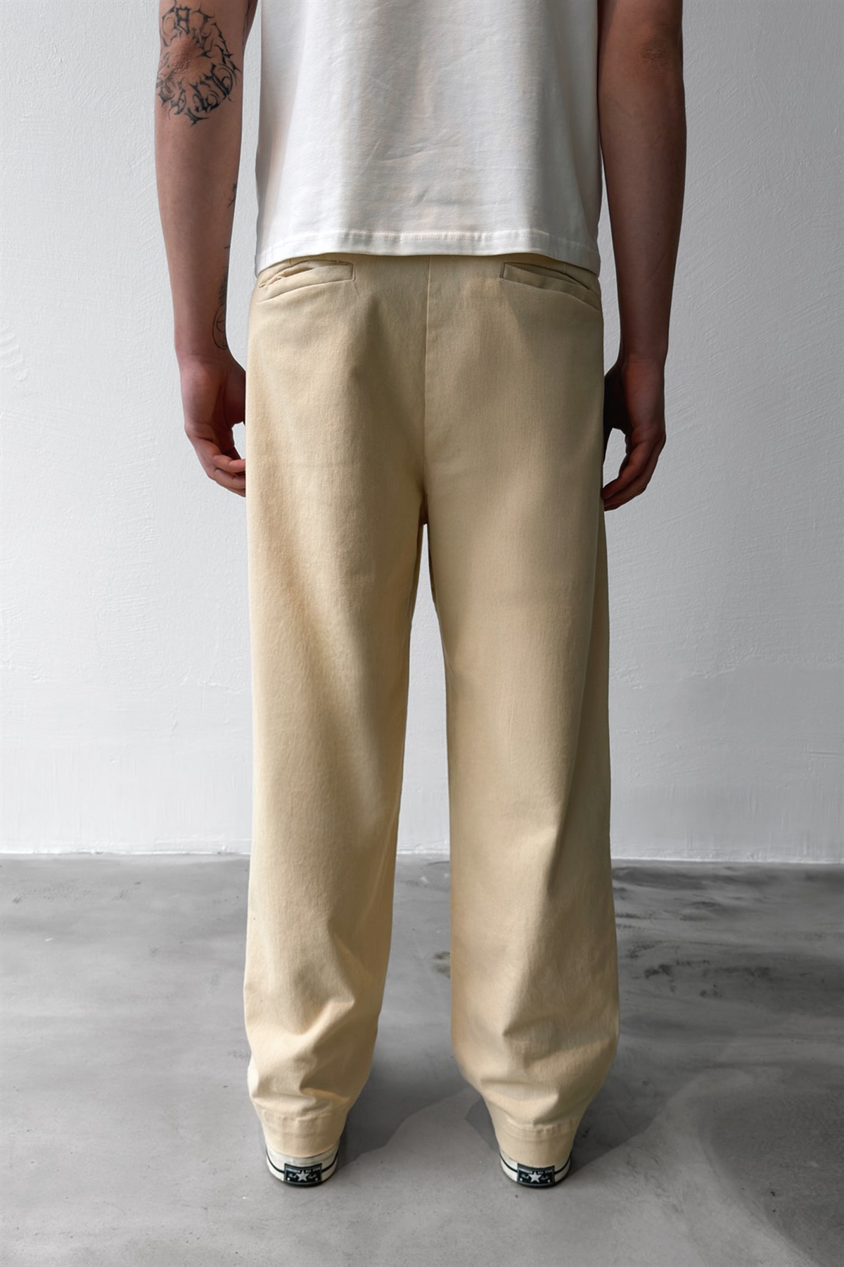 Çift Pileli Boyfriend Pantolon