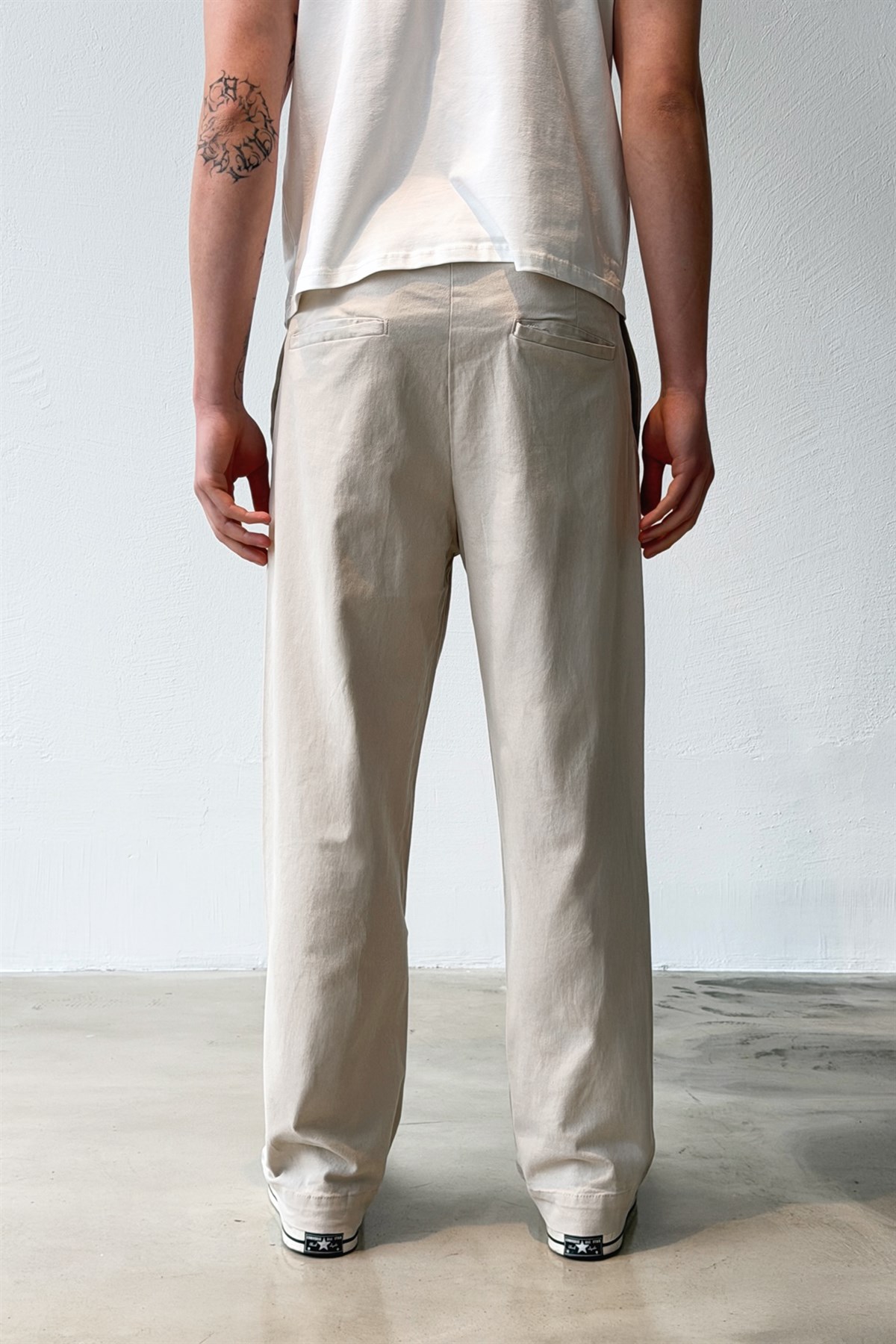 Çift Pileli Boyfriend Pantolon