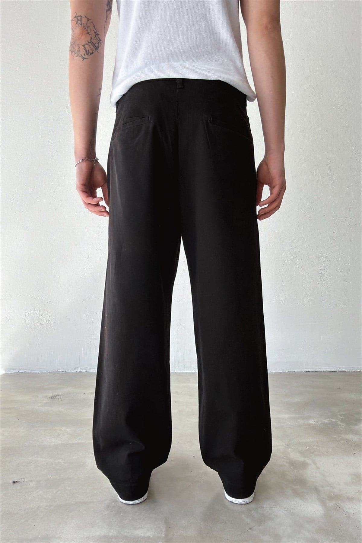 Çift Pileli Boyfriend Pantolon