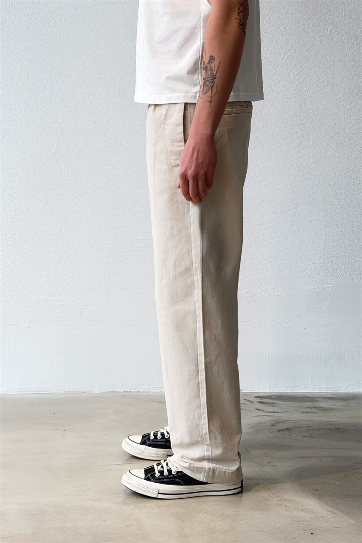 Çift Pileli Boyfriend Pantolon