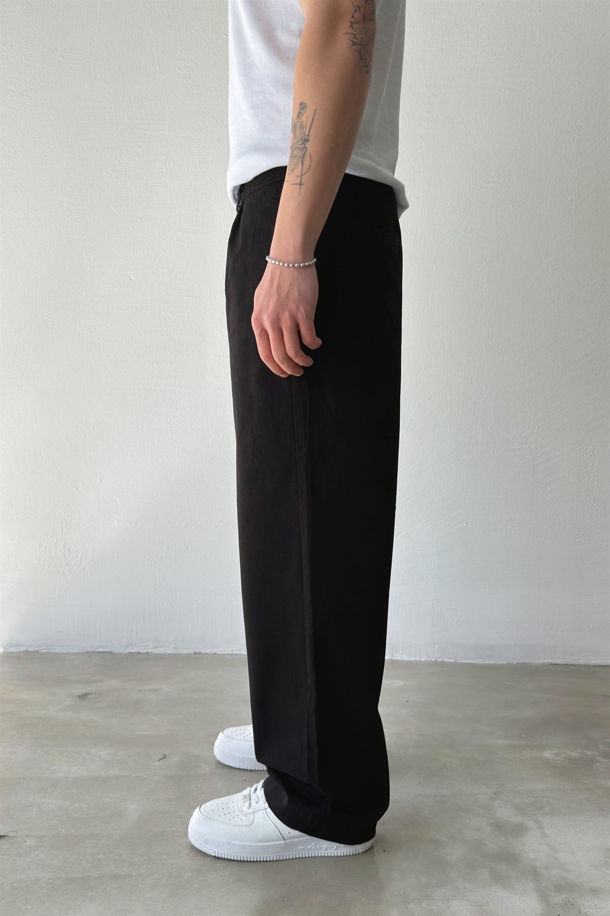 Çift Pileli Boyfriend Pantolon