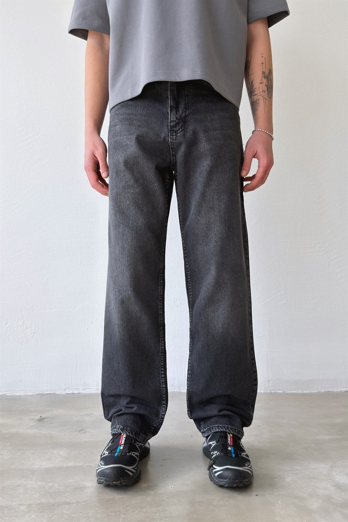 Çizgili Regular Jean