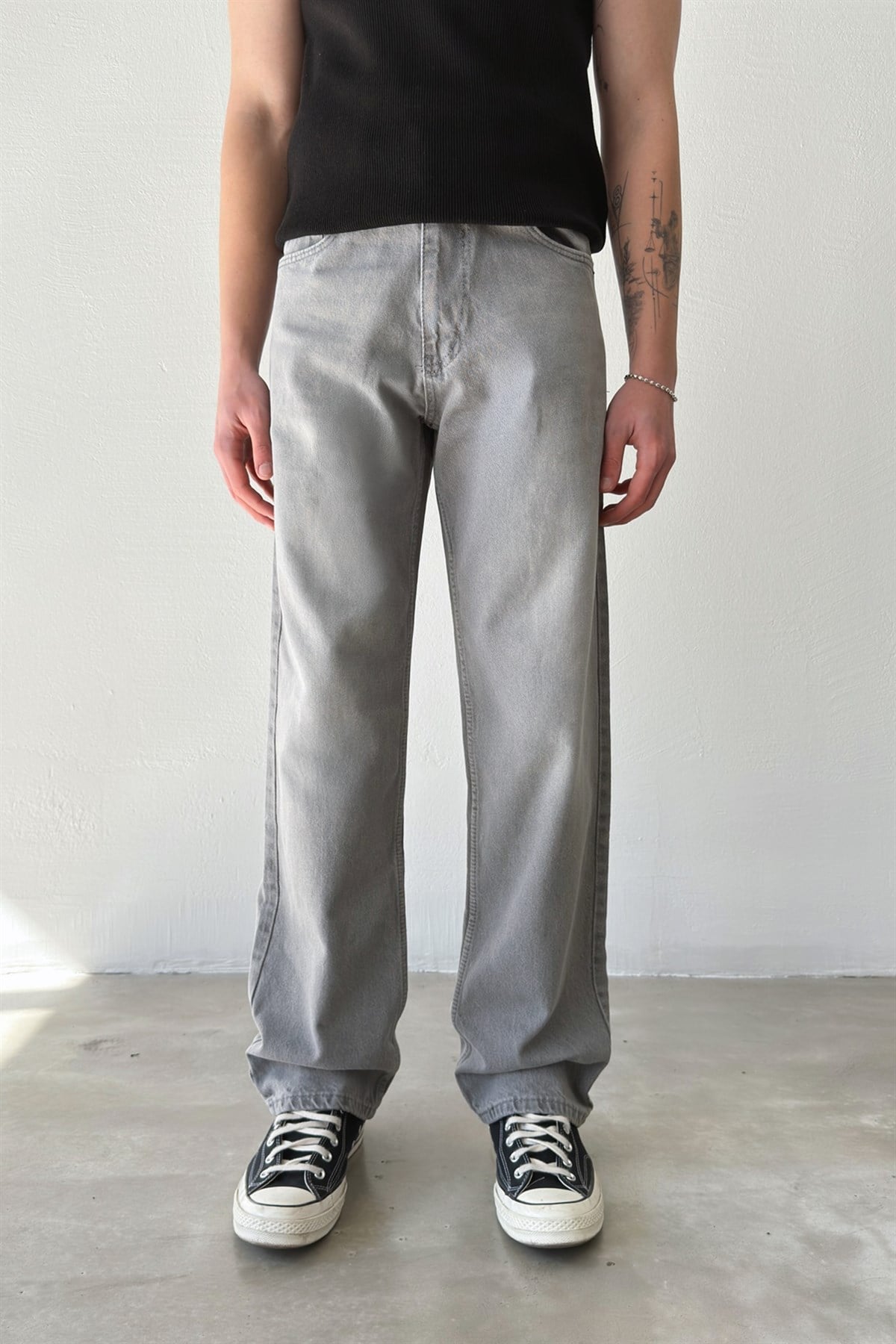 Çizgili Regular Jean