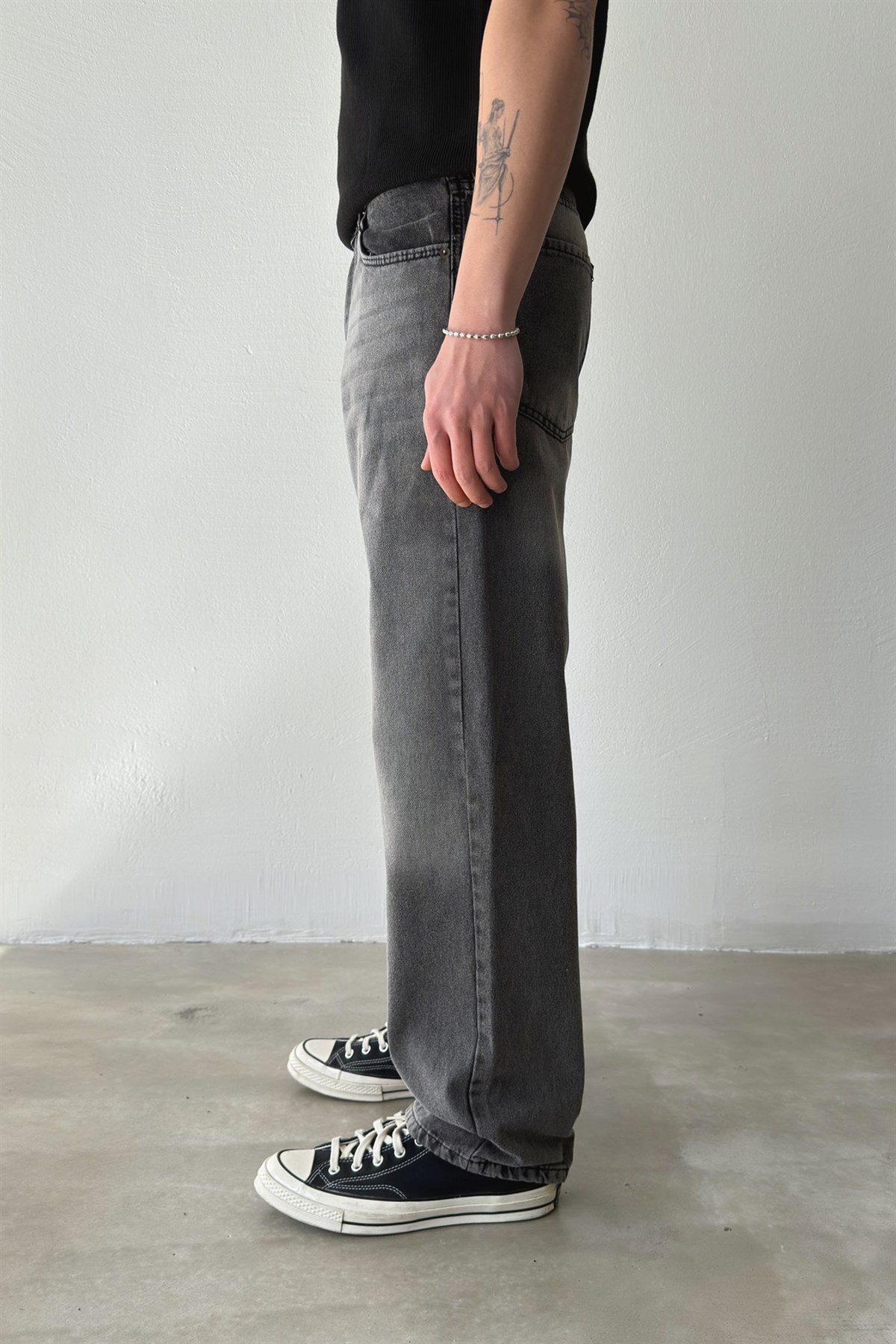 Çizgili Regular Jean