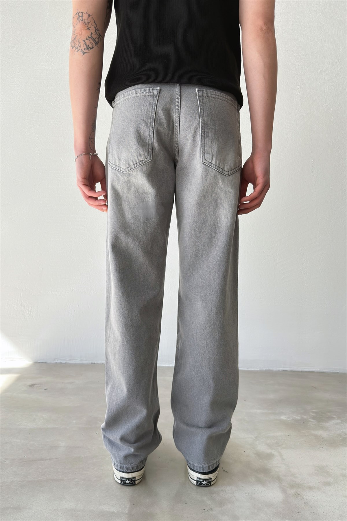 Çizgili Regular Jean