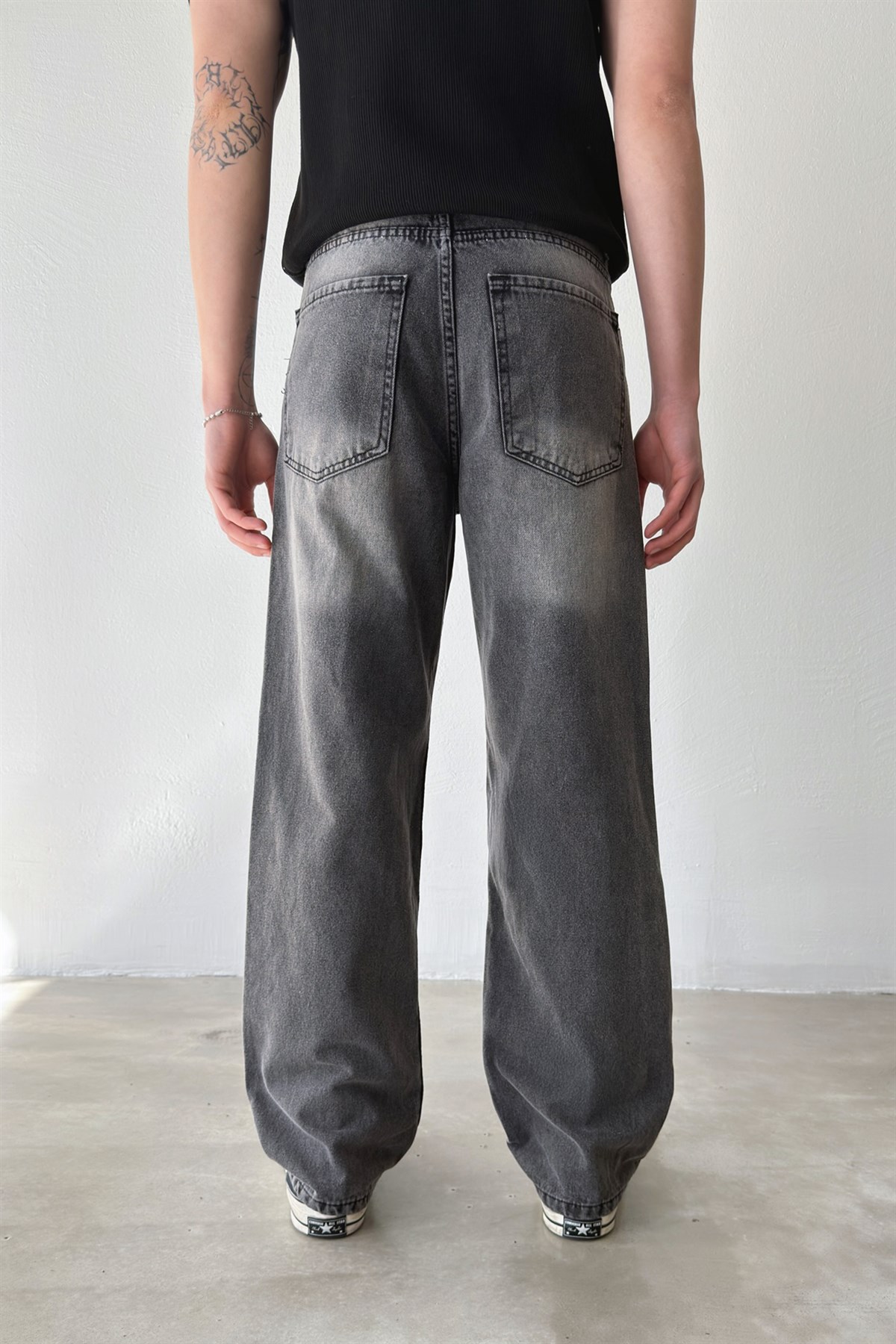 Çizgili Regular Jean
