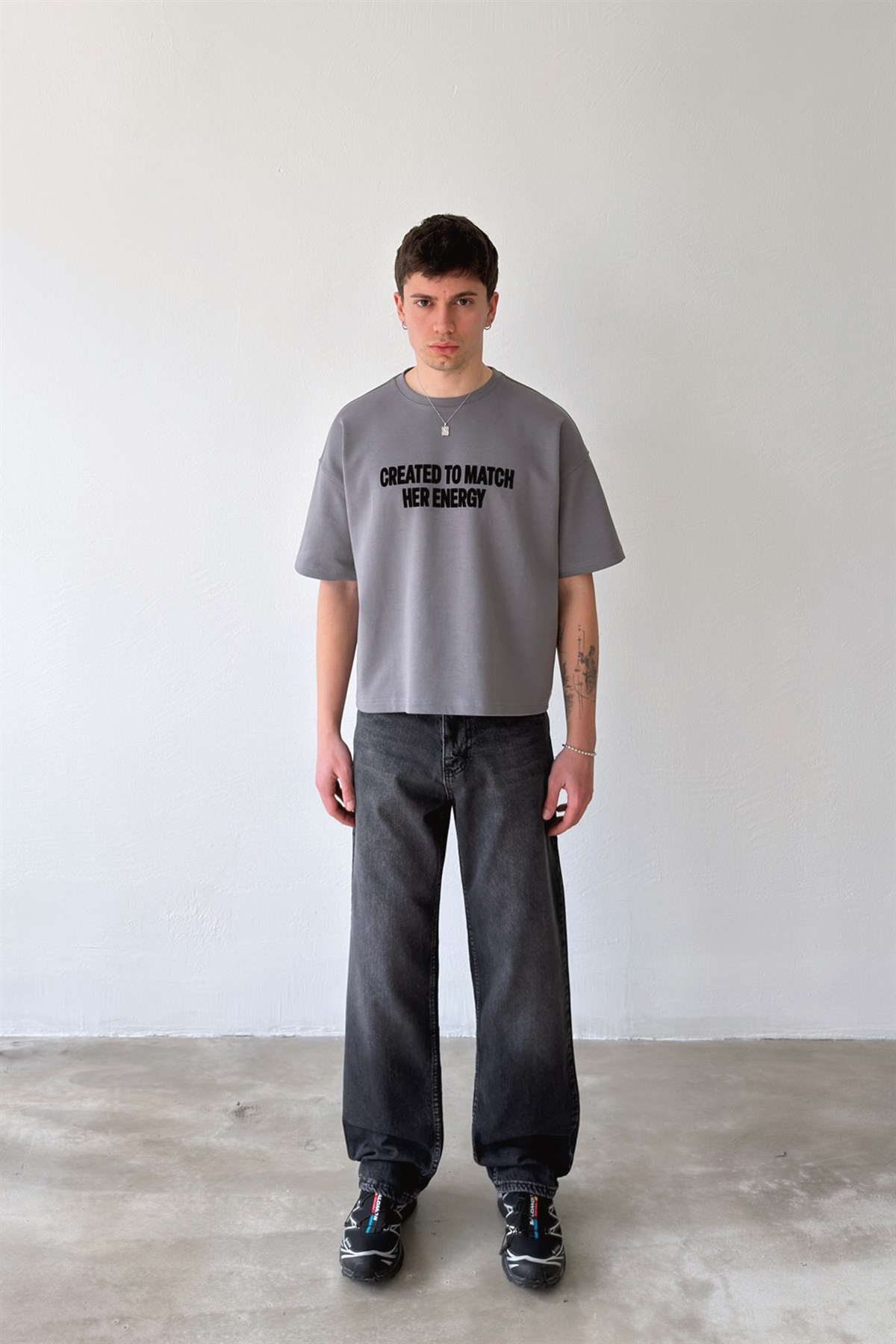 Çizgili Regular Jean