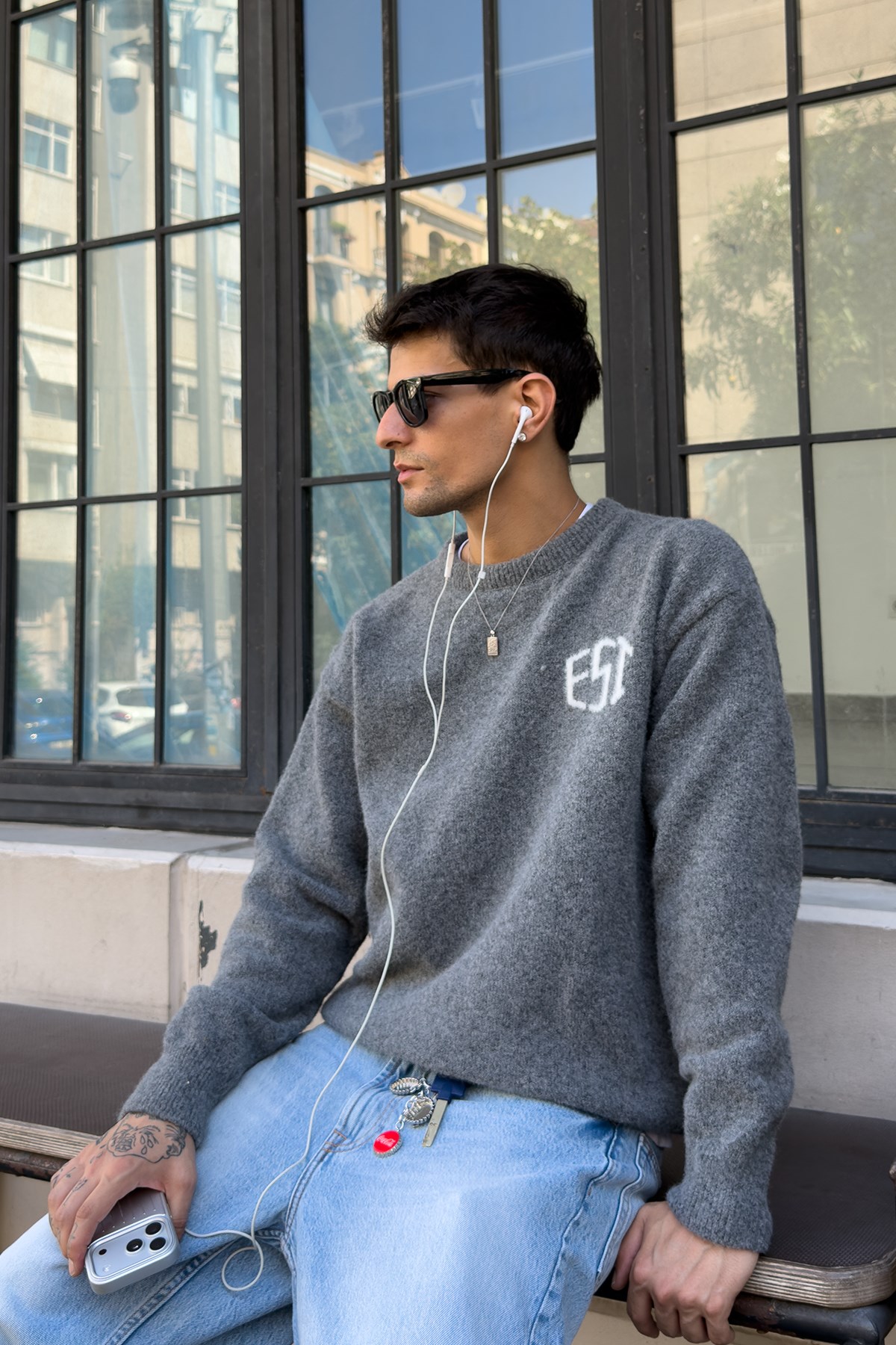 Cozy Soft Heather Anthracite Knitwear