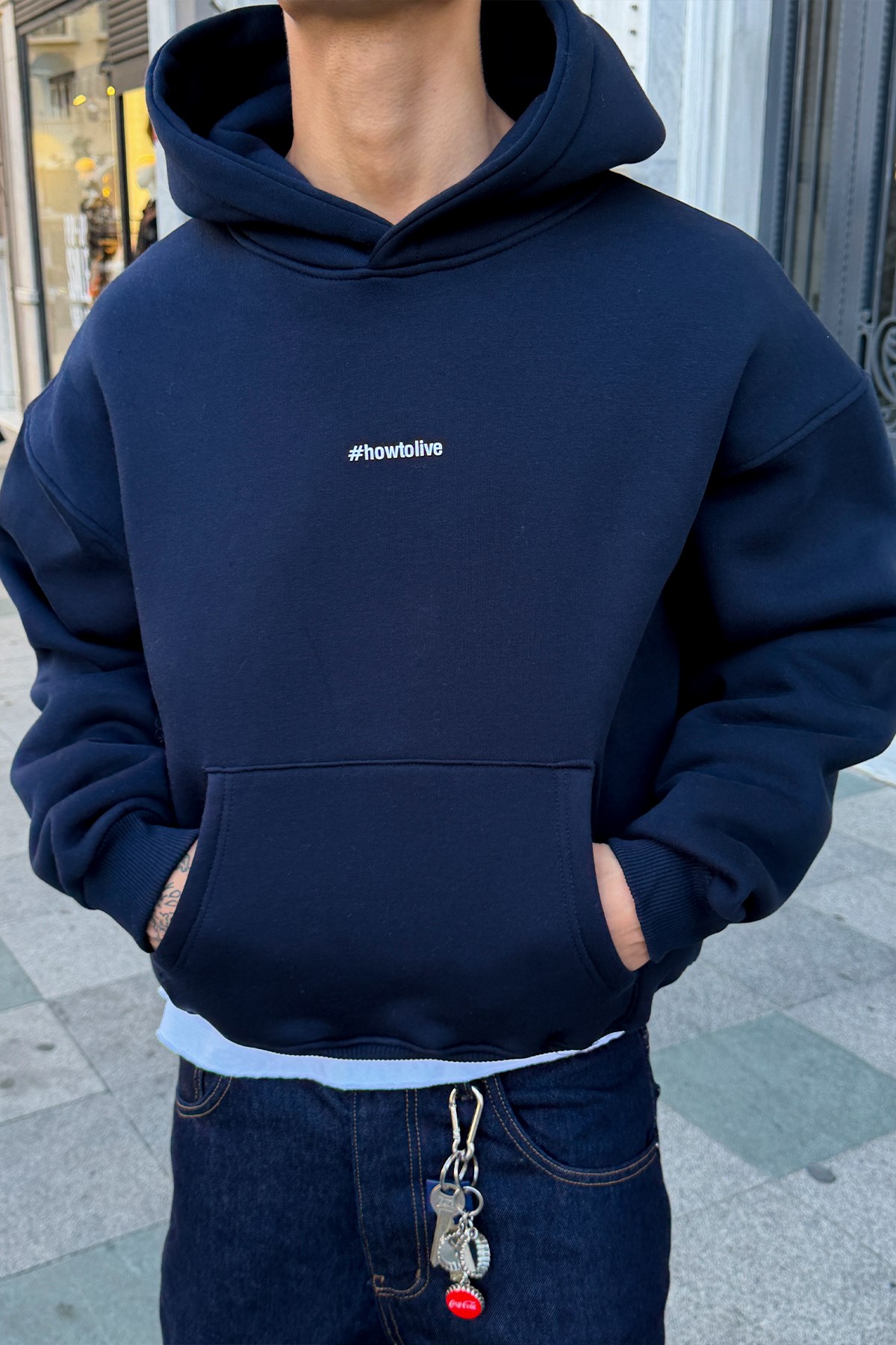 Creed Navy Blue Hoodie