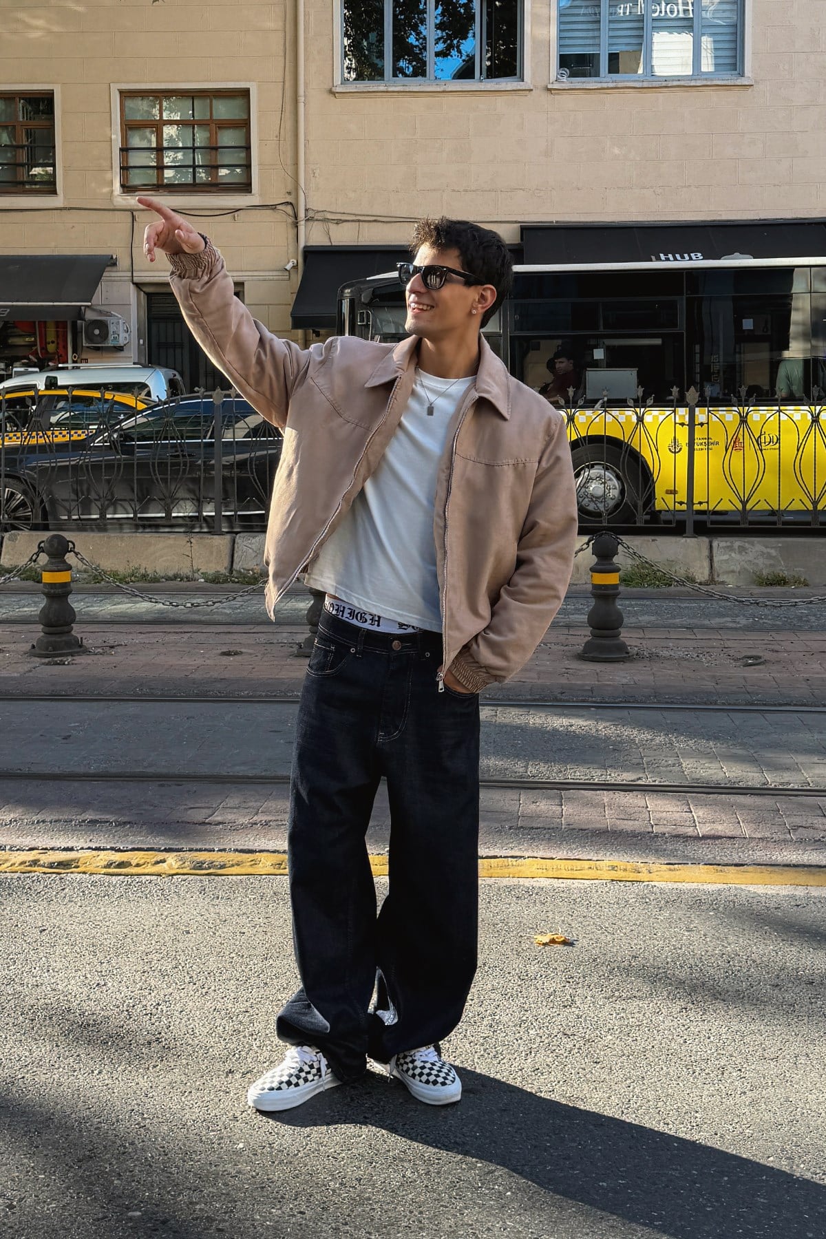 90s Camel Bomber Jacket