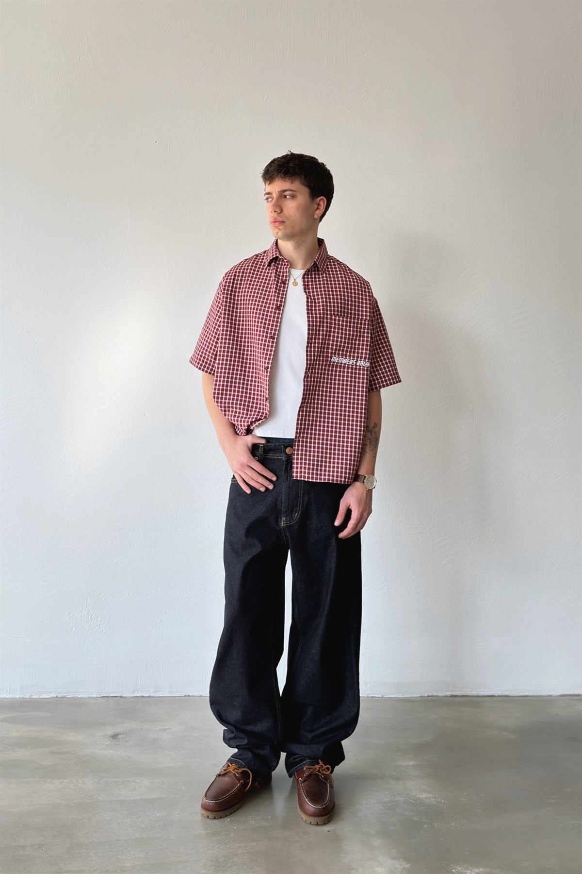 Dikiş Detaylı Baggy Jean