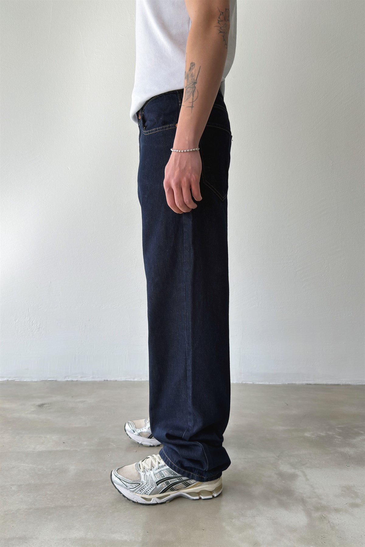 Dikiş Detaylı Baggy Jean