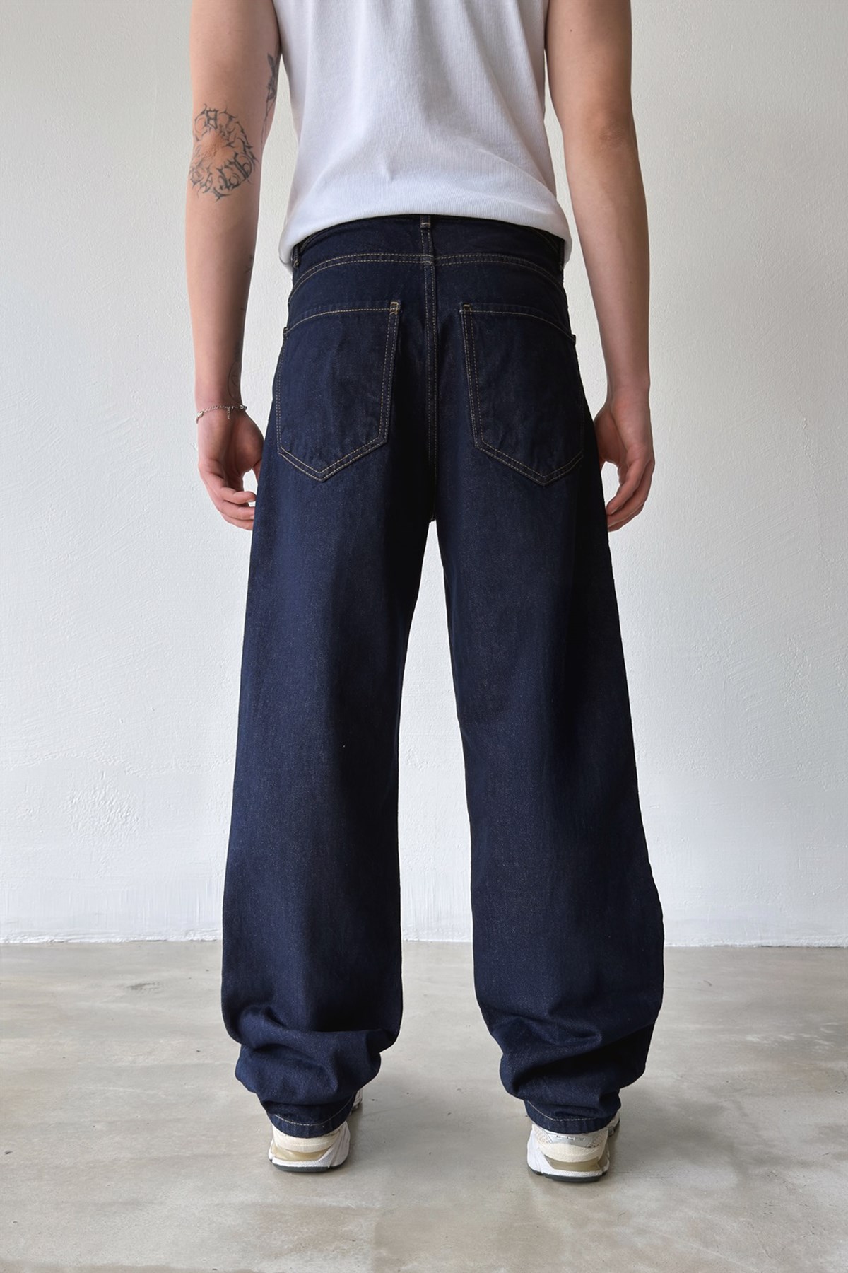 Dikiş Detaylı Baggy Jean