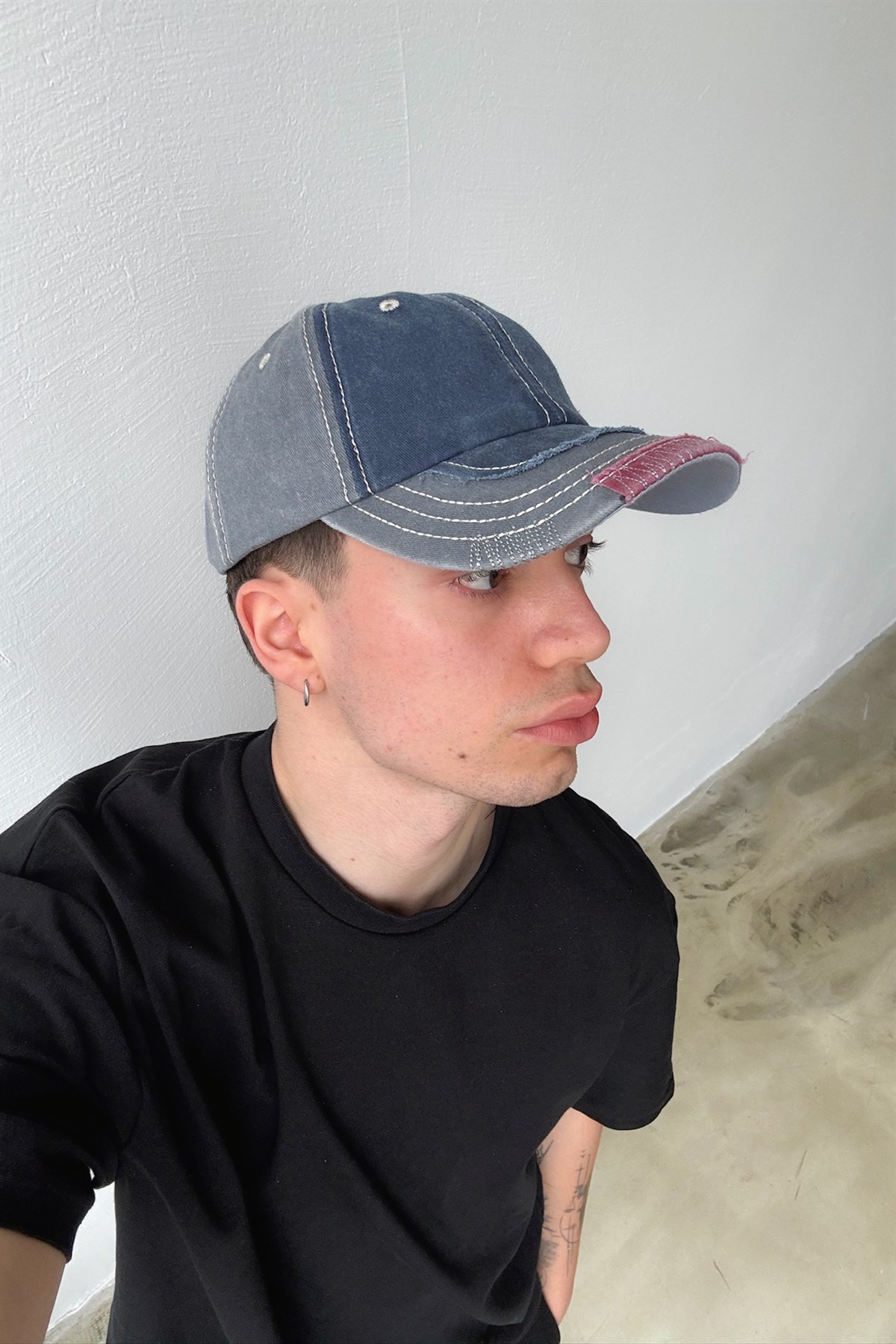 Dikiş Detaylı Şapka