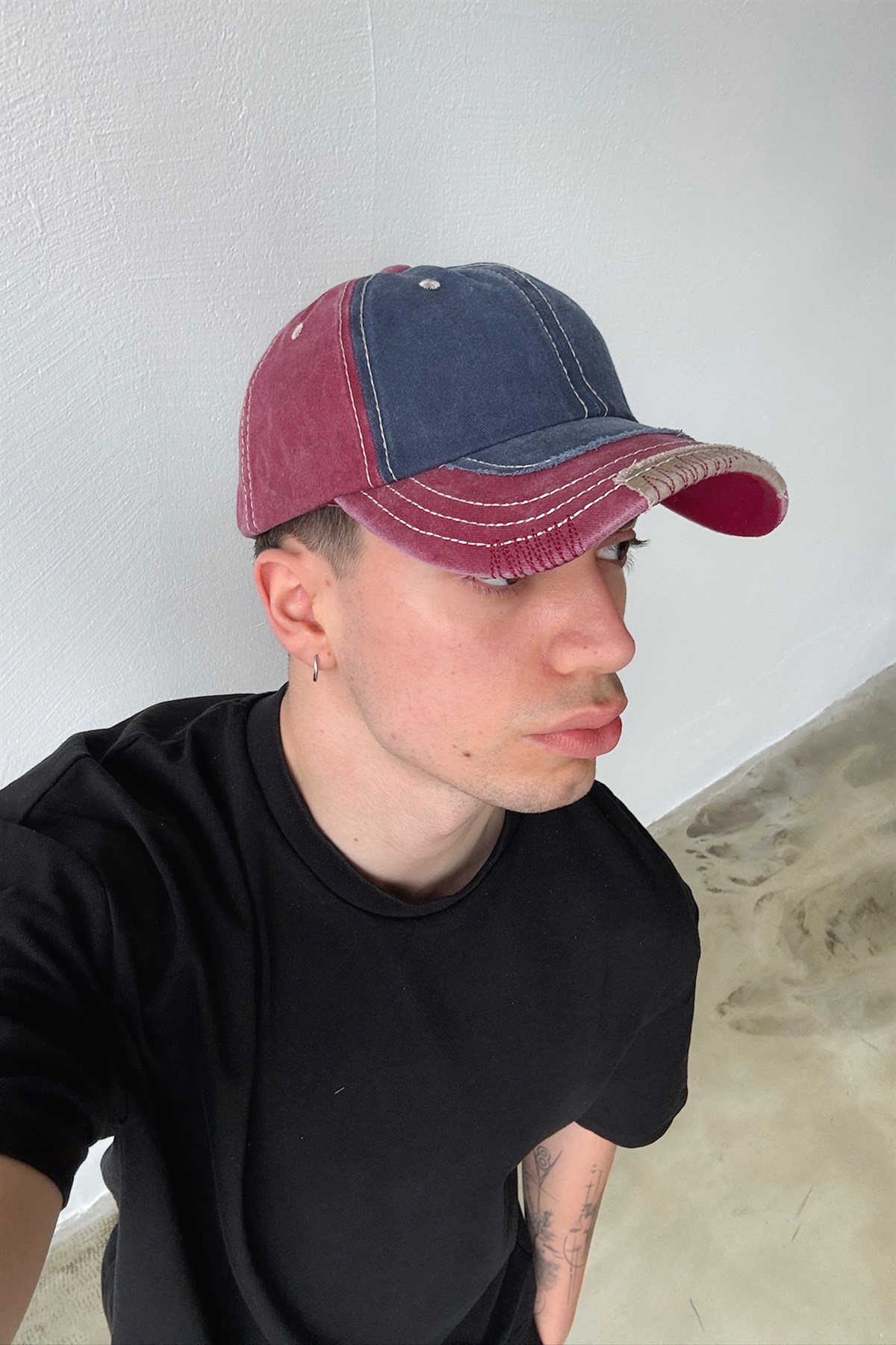 Dikiş Detaylı Şapka