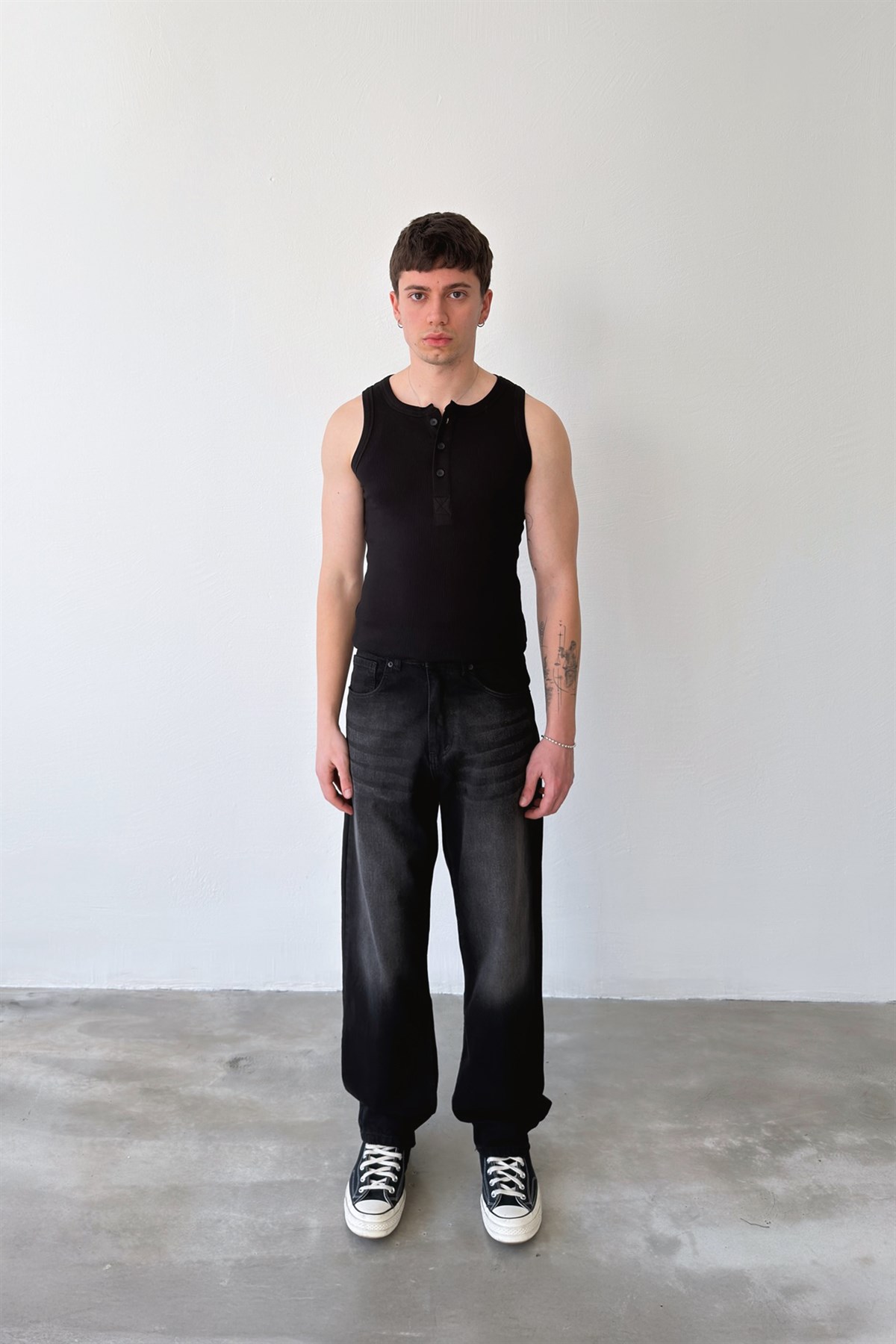 Düğmeli Fitilli Atlet