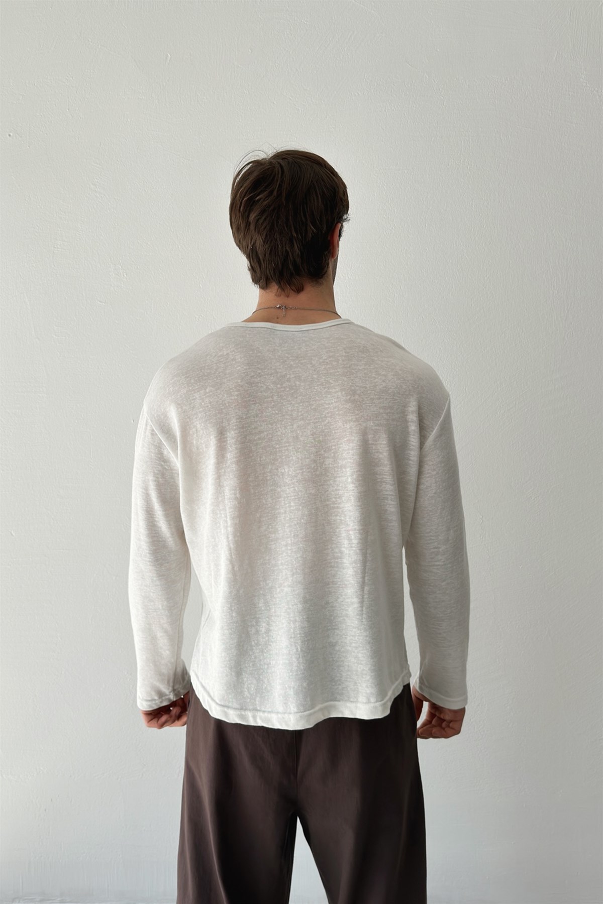 Düğmeli Oversize İnce Hırka