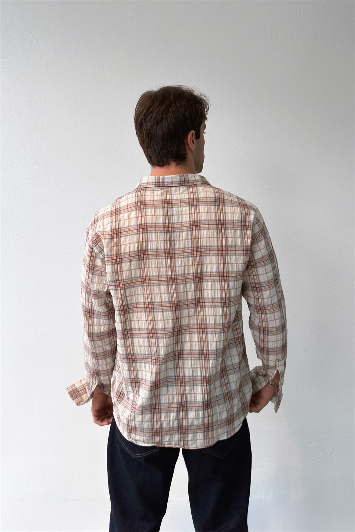 Ekose Oversize Gömlek