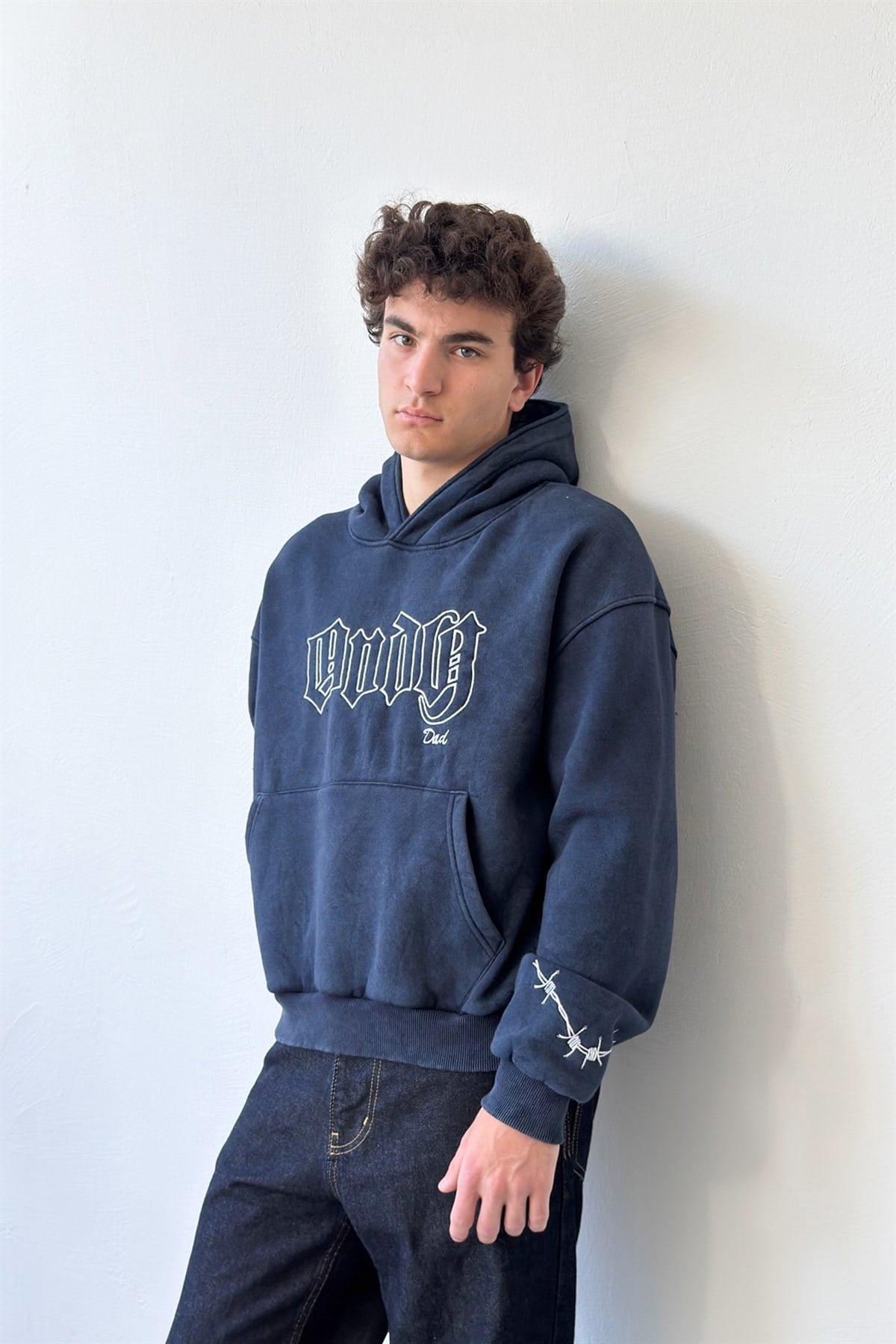 Endy Dad Nakışlı Hoodie