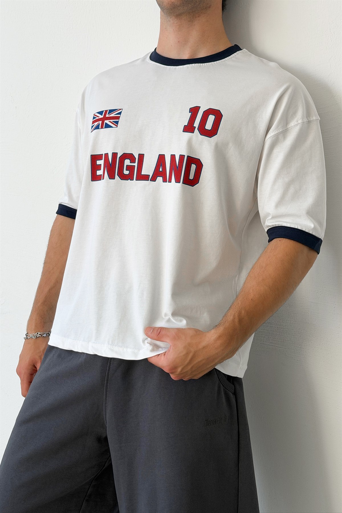England 10 Baskılı Tişört