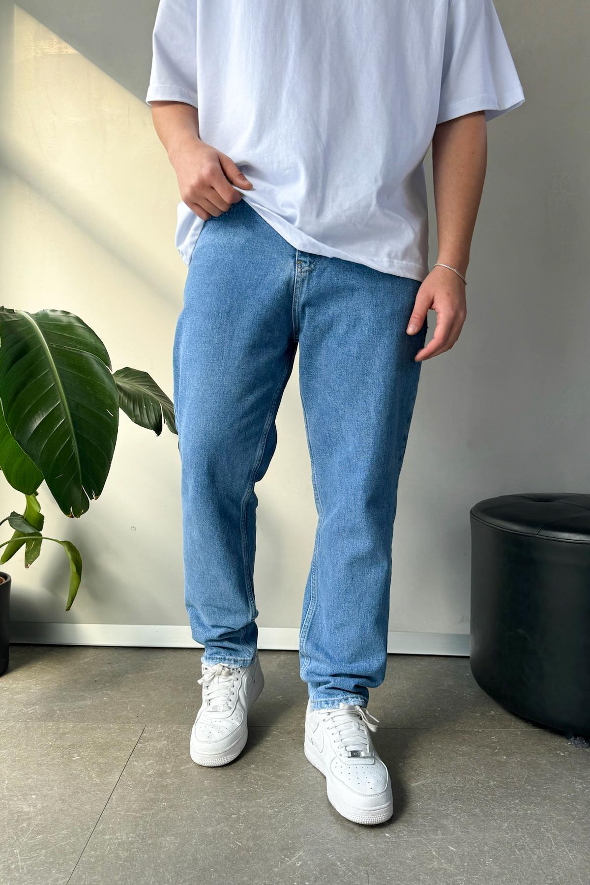 Eskitme Model Basic Mavi Regular Jean