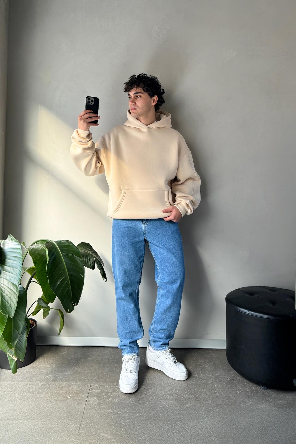 Eskitme Model Basic Mavi Regular Jean