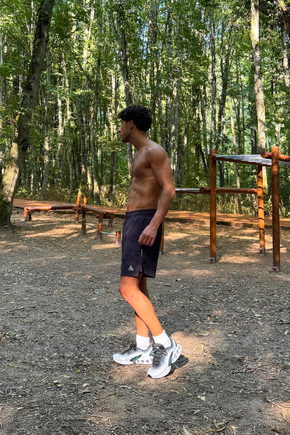 Fermuar Cepli Sportif Şort Lacivert