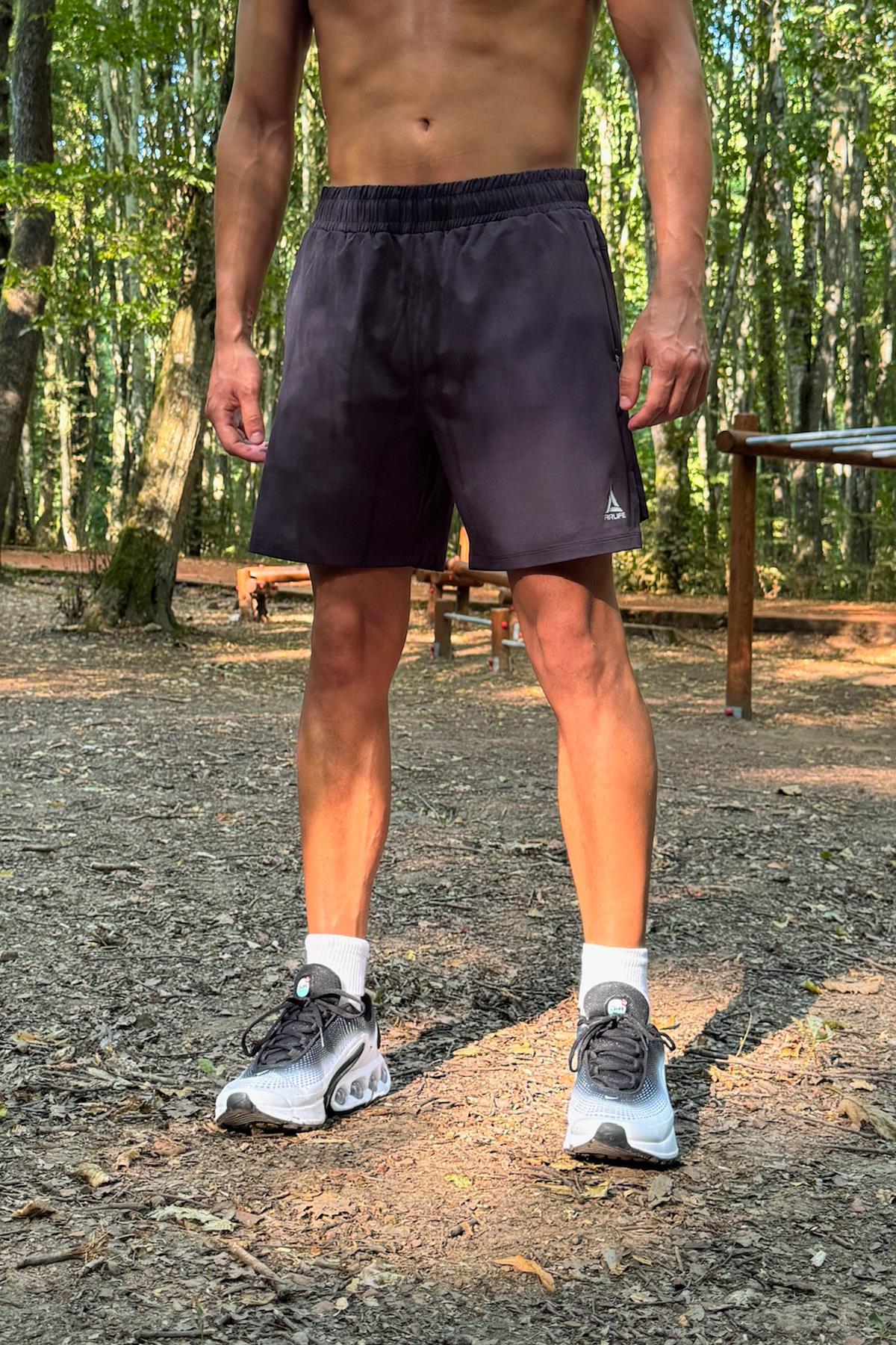 Fermuar Cepli Sportif Şort Lacivert