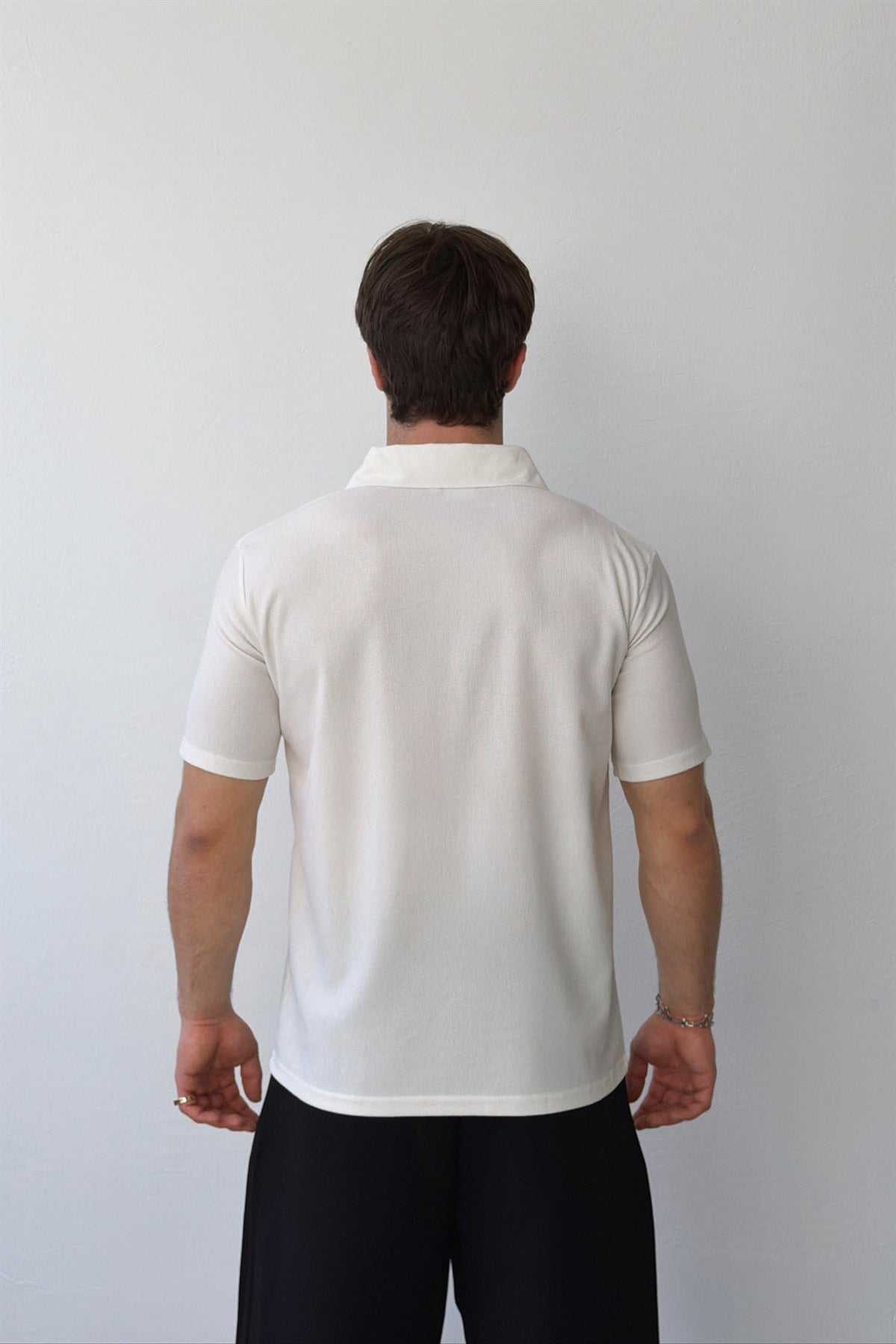 Fermuarlı Dokuma Tişört