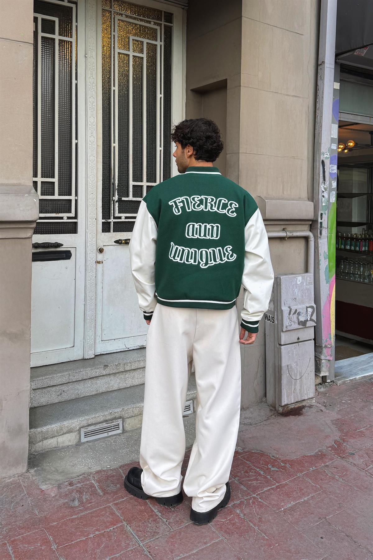 Fierce Baskılı Kolej Ceket