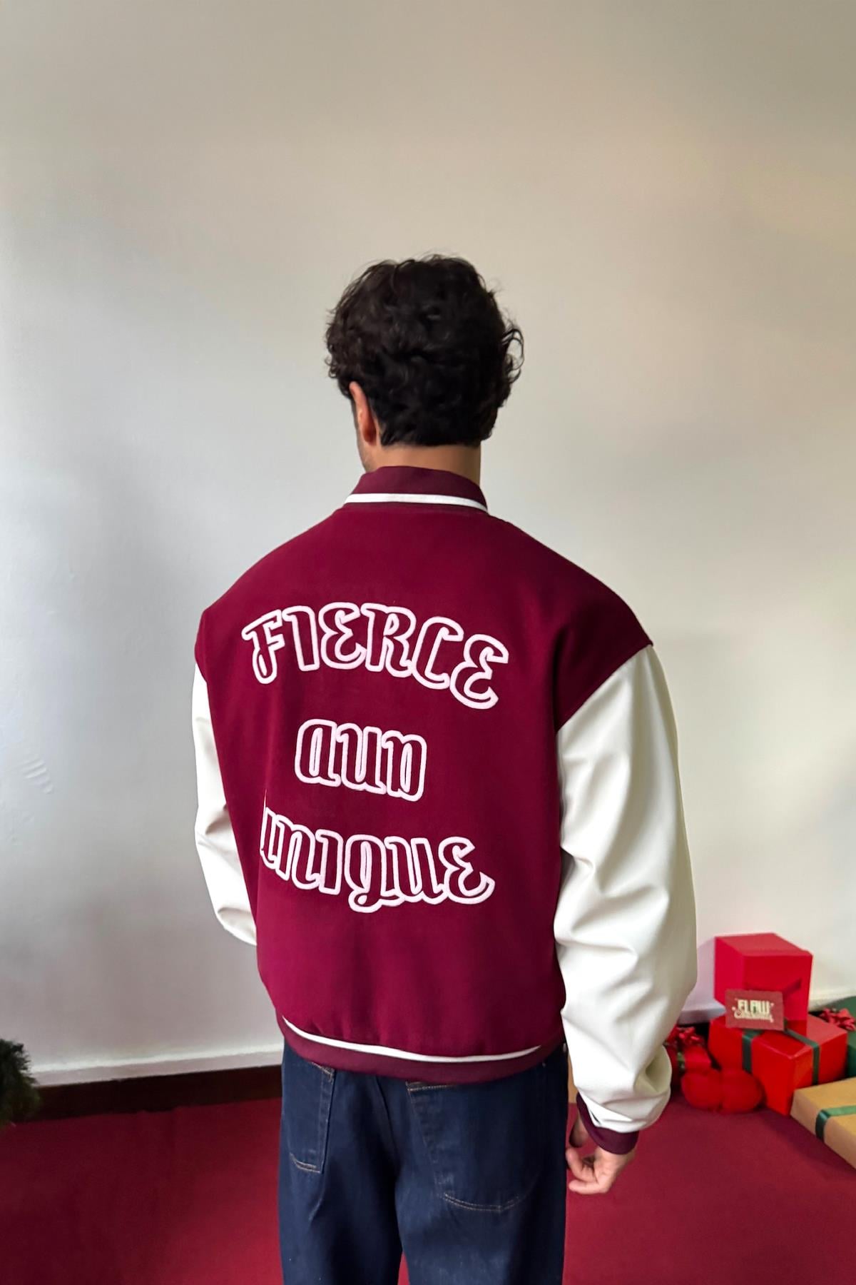 Fierce Baskılı Kolej Ceket