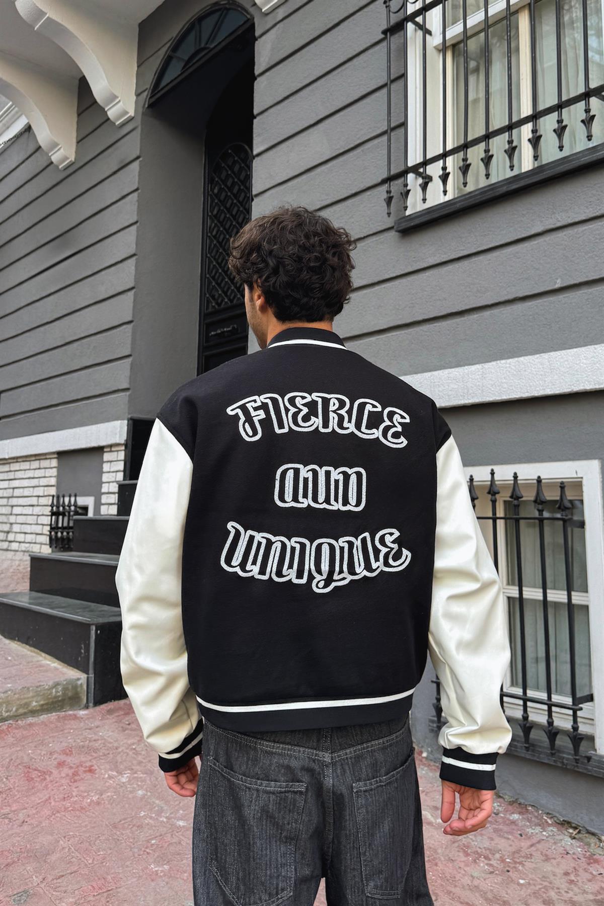 Fierce Baskılı Kolej Ceket