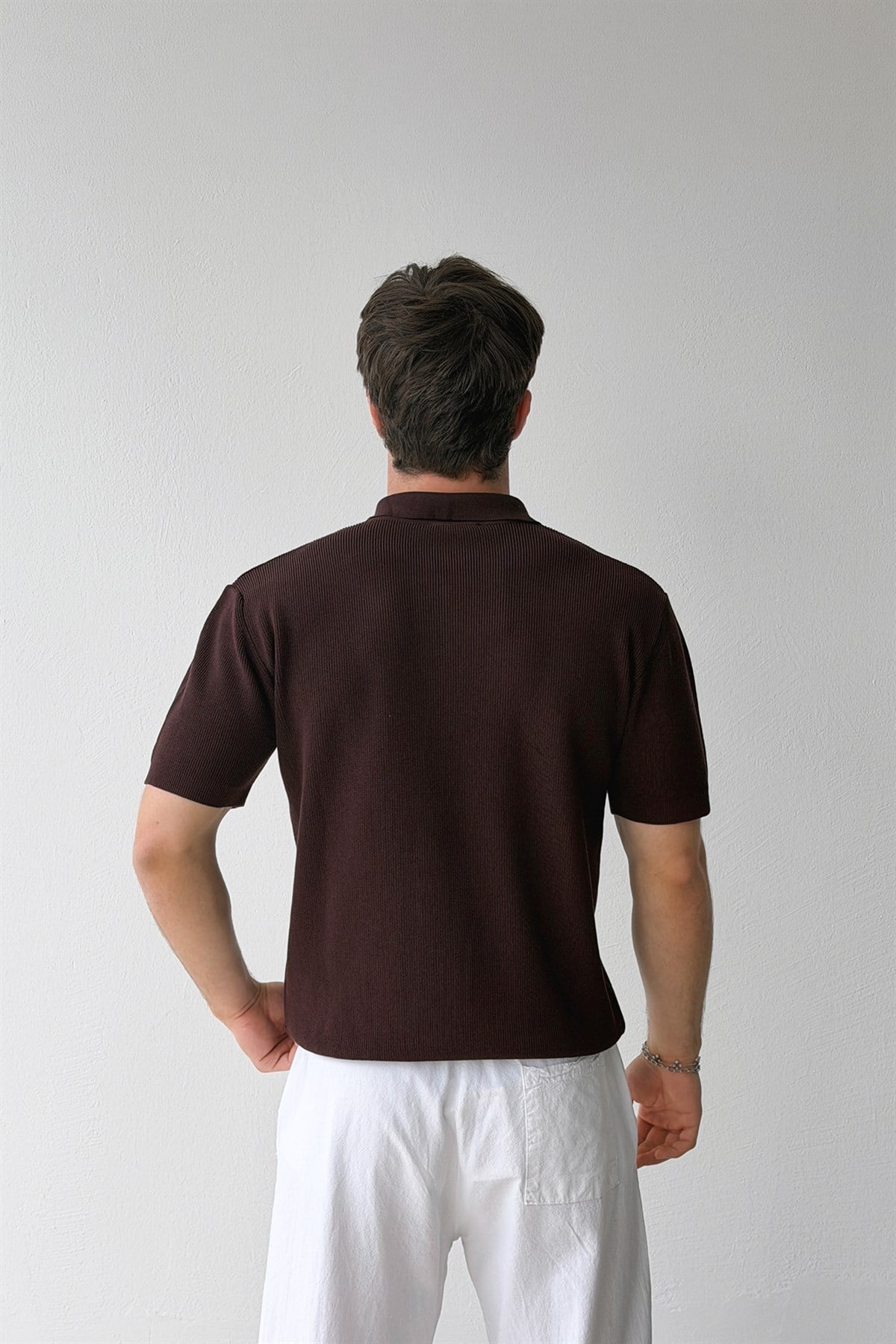 Fitilli  Polo Yaka Triko Tişört