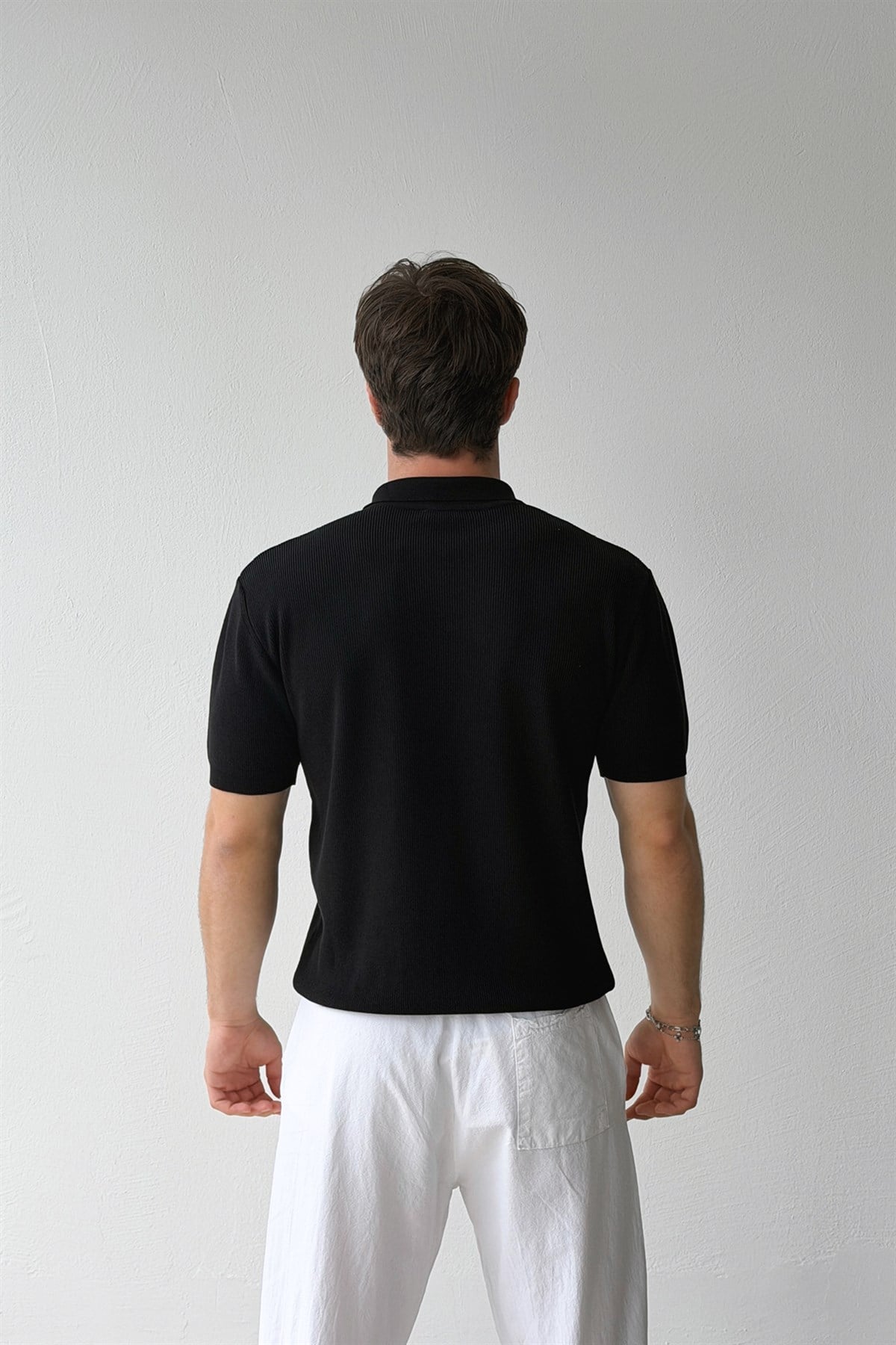 Fitilli  Polo Yaka Triko Tişört