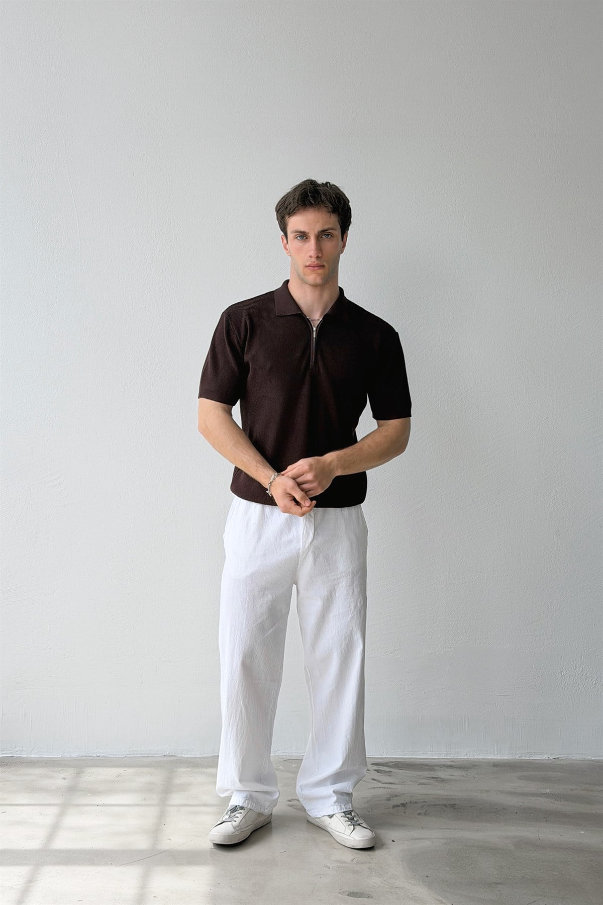 Fitilli  Polo Yaka Triko Tişört