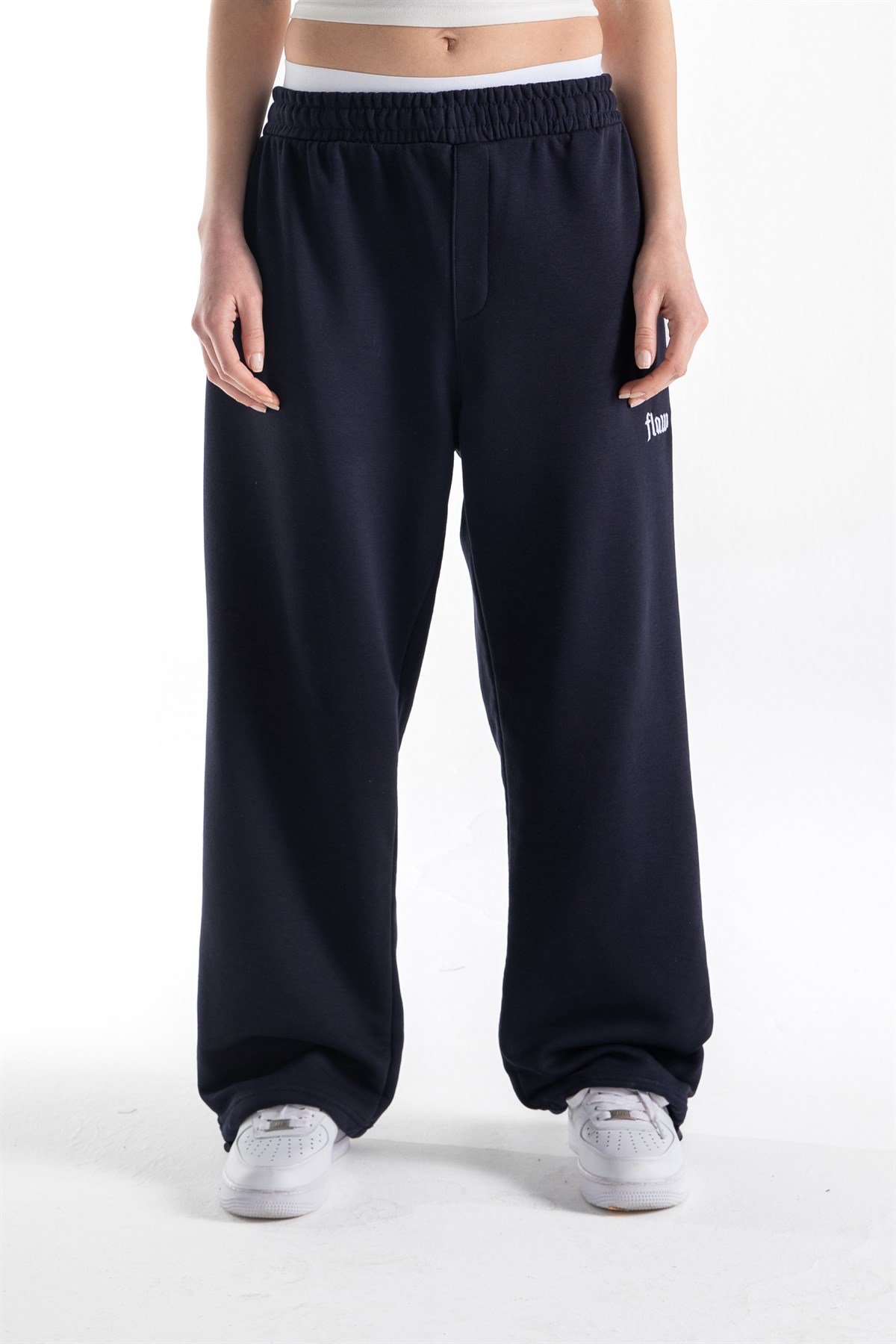 Flaw Atelier Lacivert Baggy Eşofman Altı
