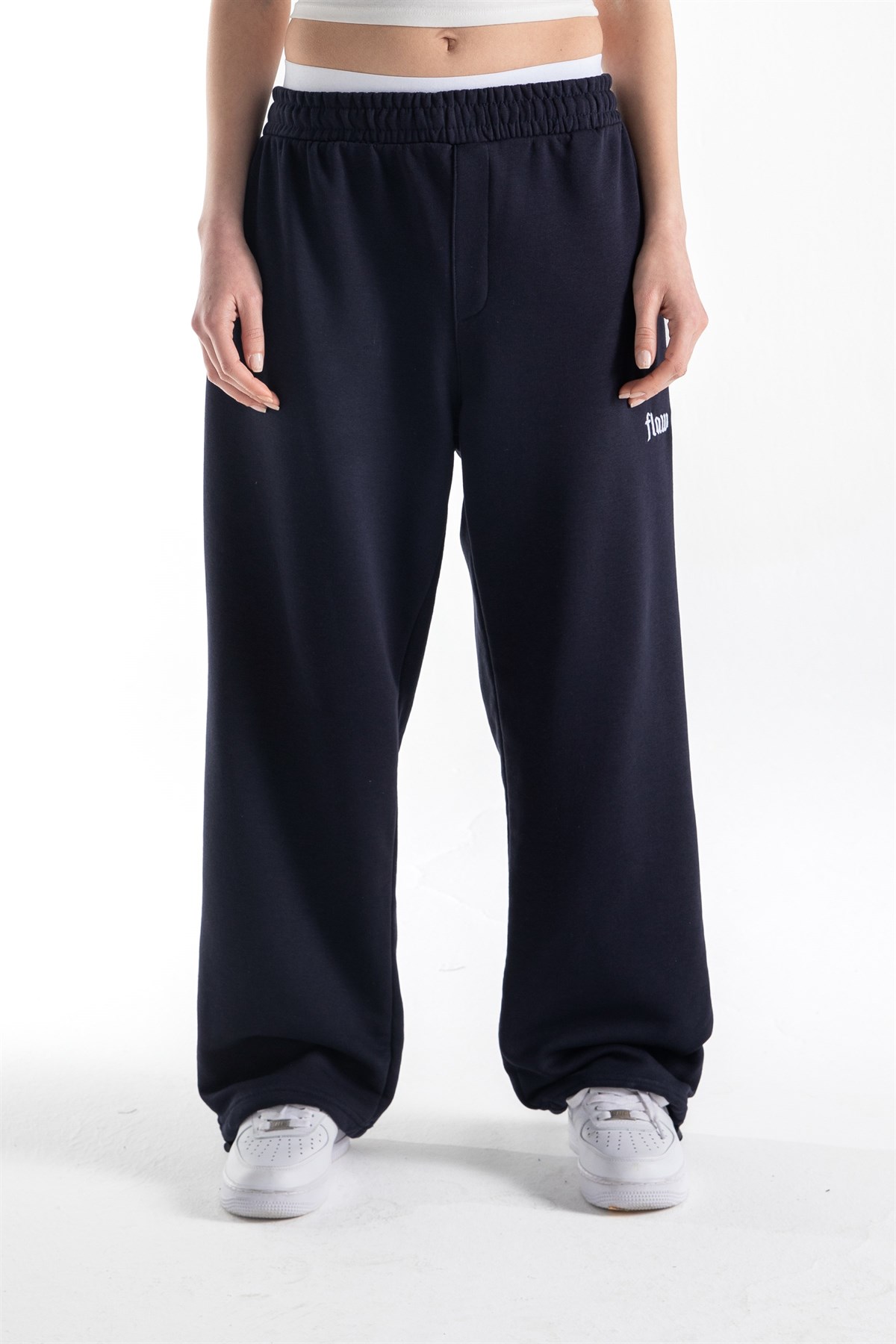 Flaw Atelier Lacivert Baggy Eşofman Altı