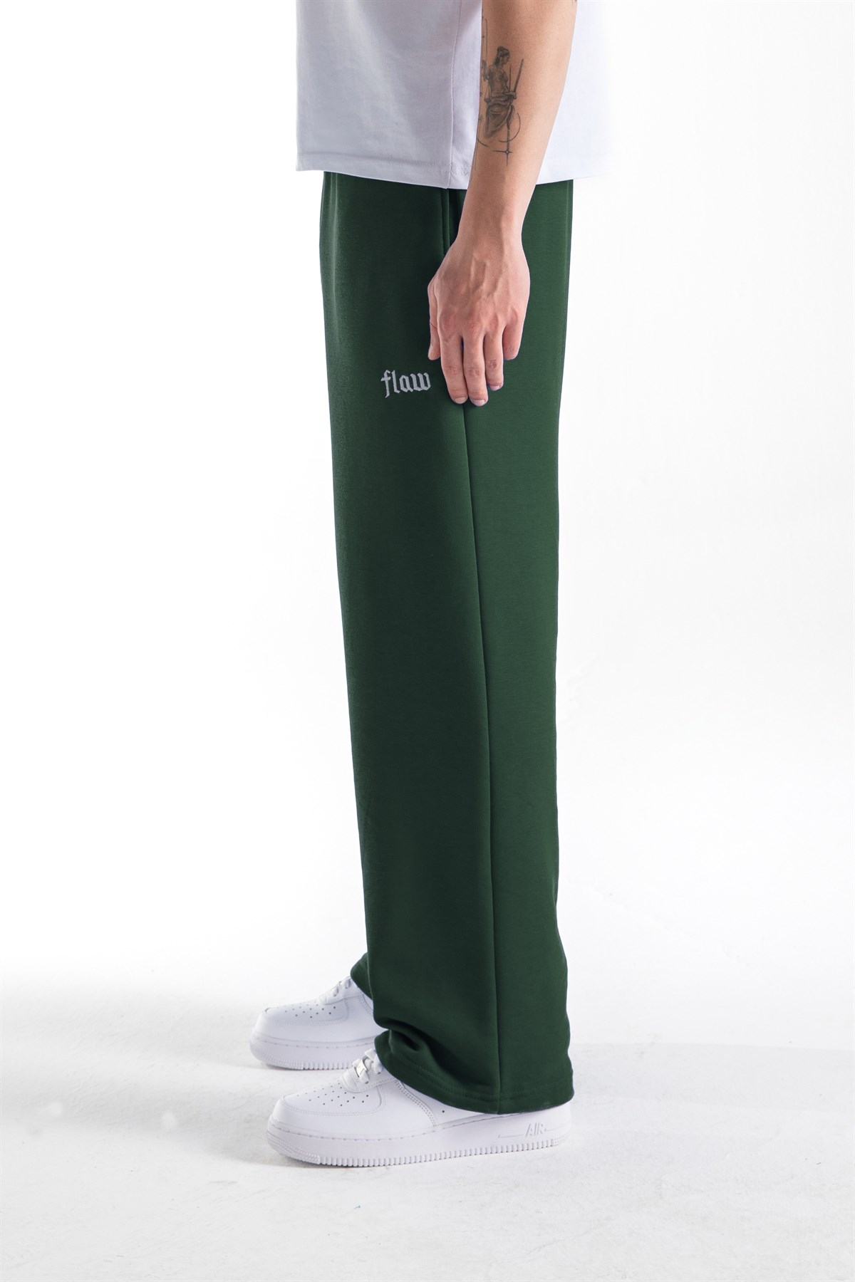 Flaw Atelier Yeşil Baggy Eşofman Altı