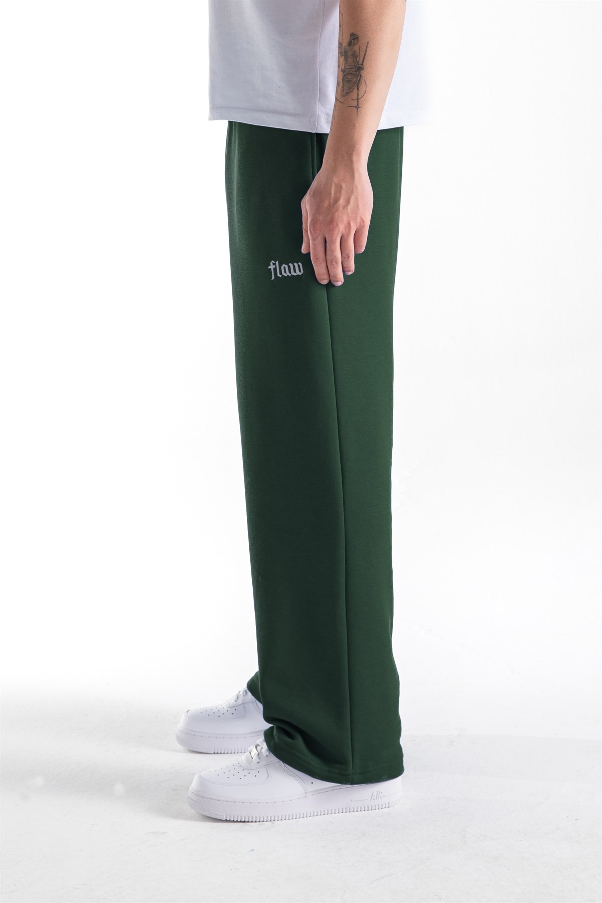 Flaw Atelier Yeşil Baggy Eşofman Altı