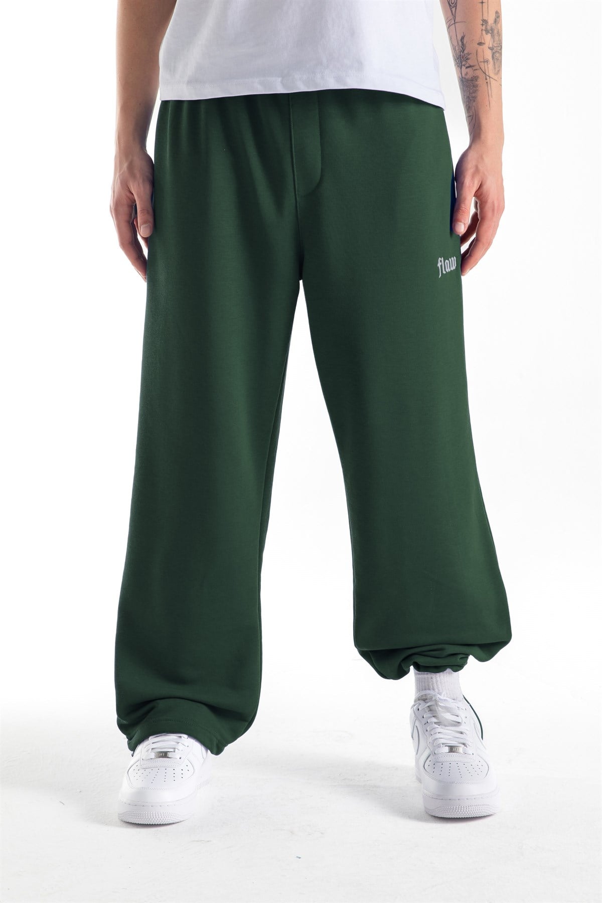 Flaw Atelier Yeşil Baggy Eşofman Altı