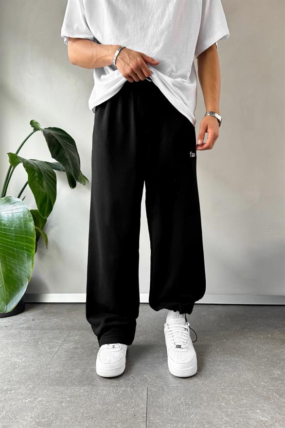 Flaw Atelier Siyah Baggy Eşofman Altı