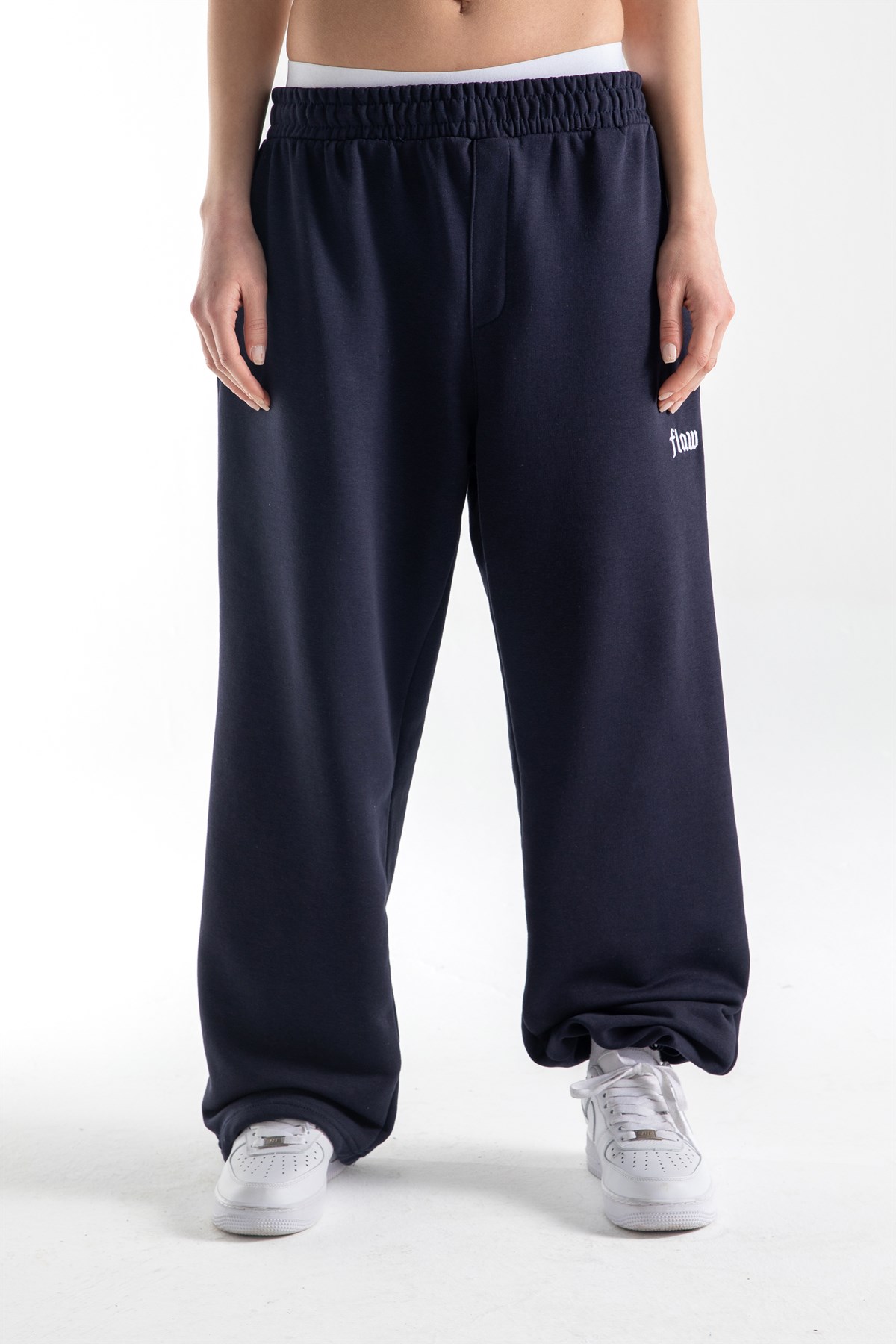 Flaw Atelier Lacivert Baggy Eşofman Altı