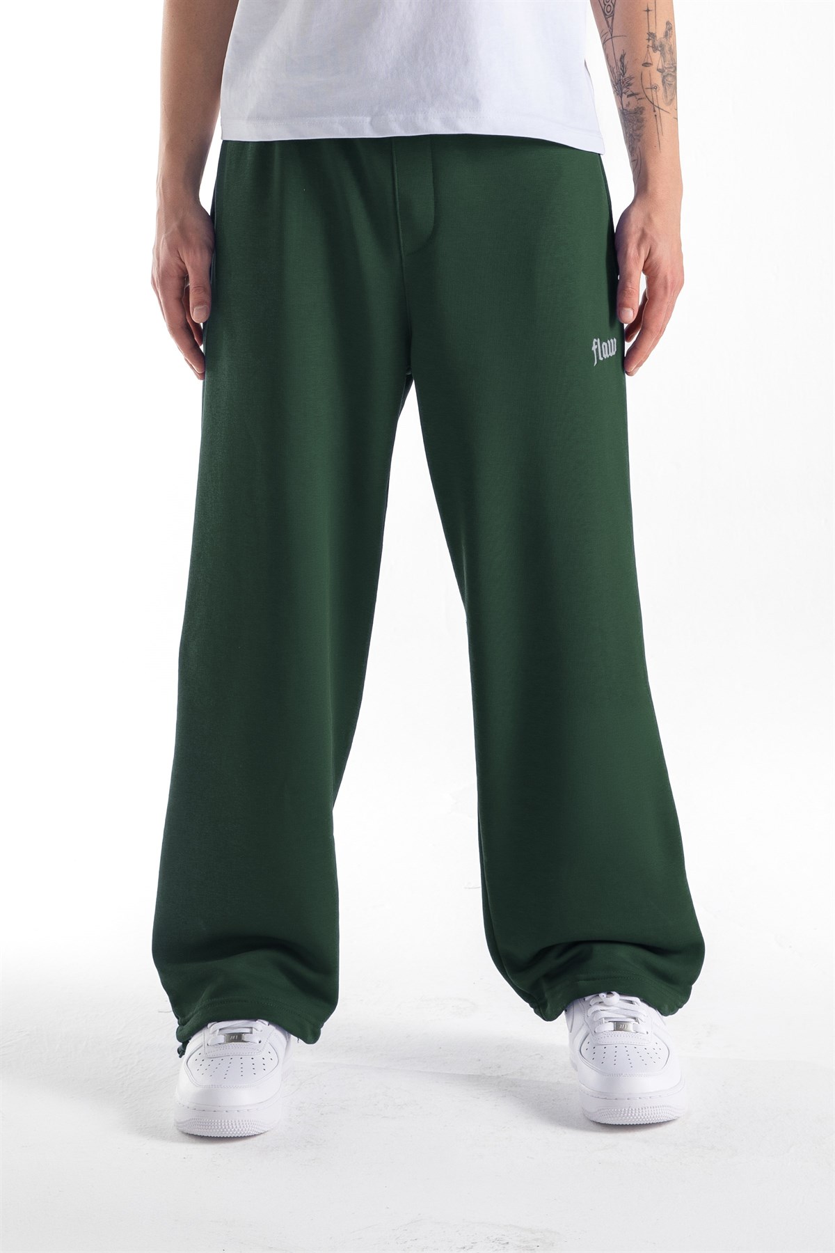 Flaw Atelier Yeşil Baggy Eşofman Altı