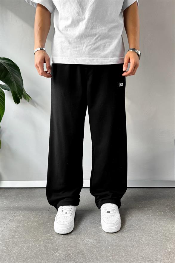 Flaw Atelier Siyah Baggy Eşofman Altı