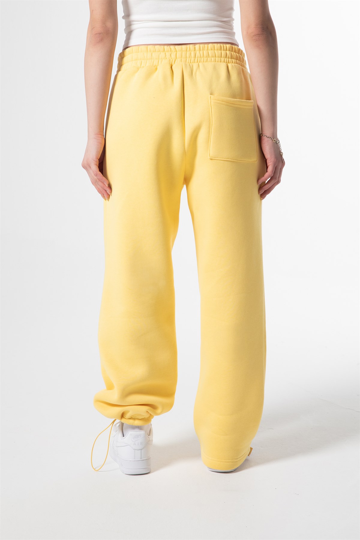 Flaw Atelier Sarı Baggy Eşofman Altı
