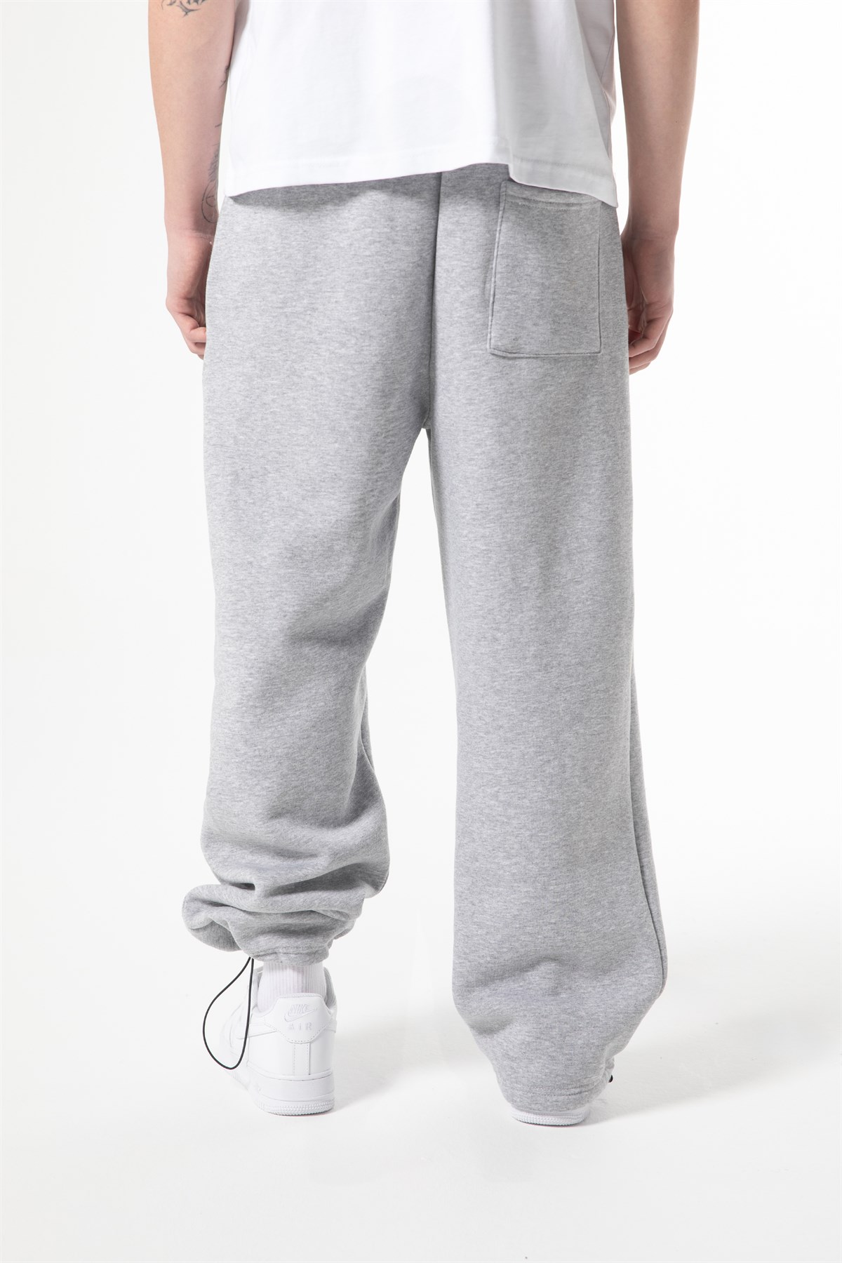 Flaw Atelier Baggy Eşofman Altı Gri Melanj