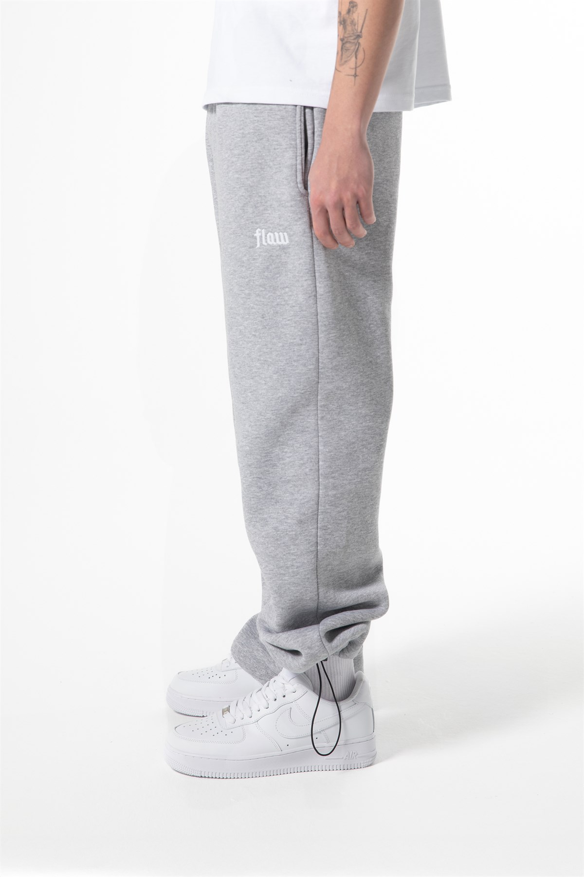 Flaw Atelier Baggy Eşofman Altı Gri Melanj