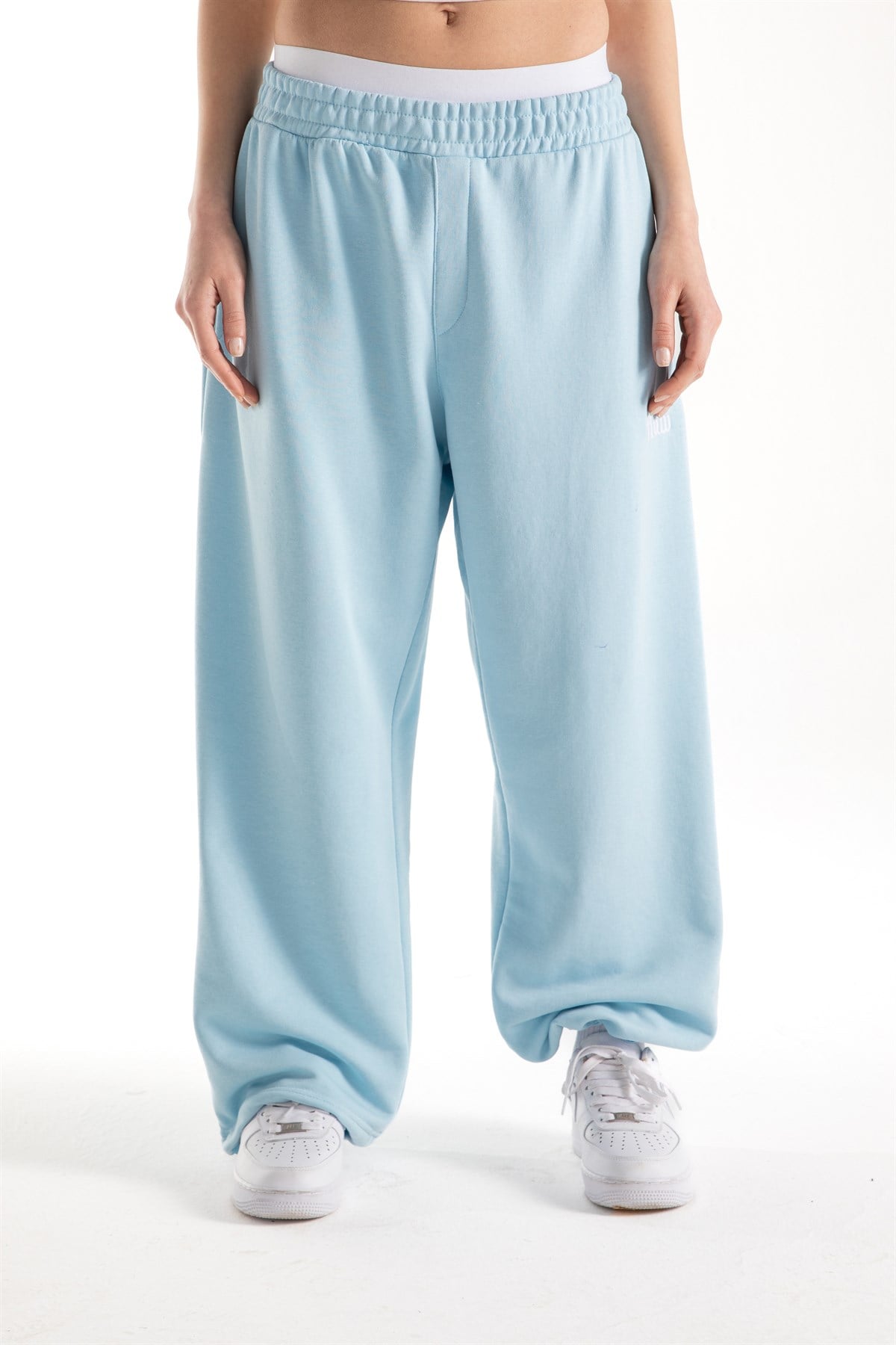 Flaw Atelier Mavi Baggy Eşofman Altı